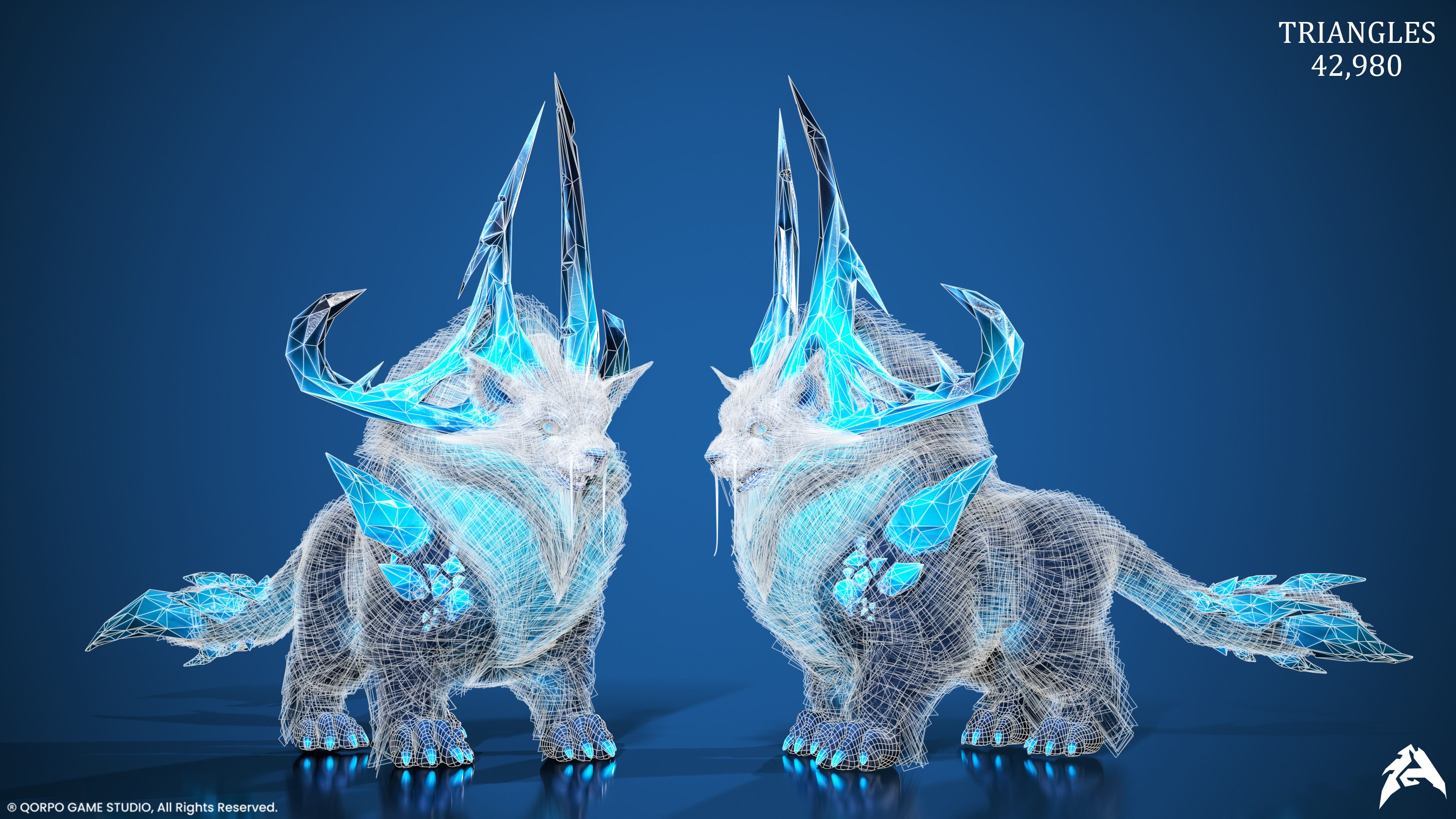 Gicelor Lvl3 Game Asset WireFrame
