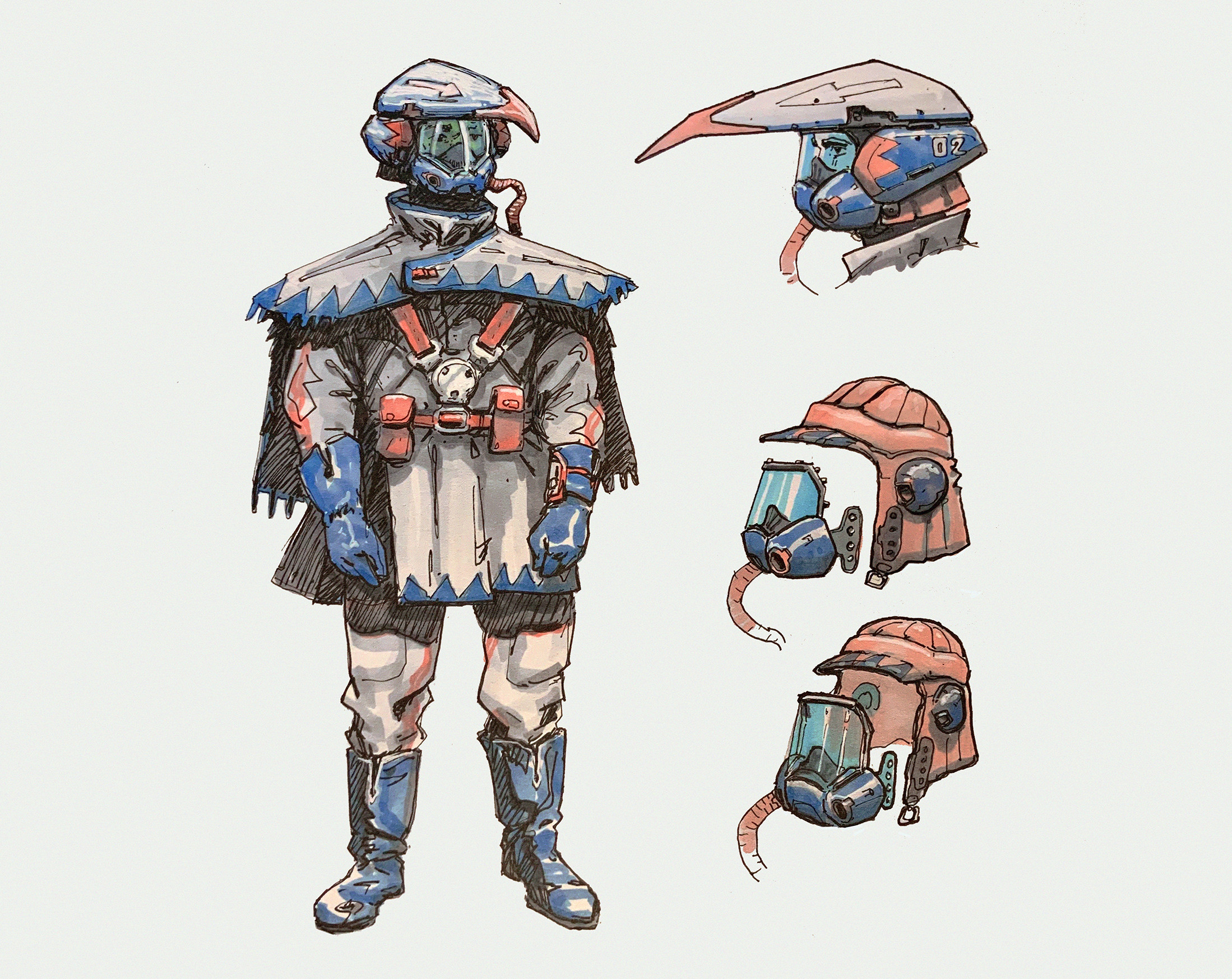Pilot - Copic markers - A4