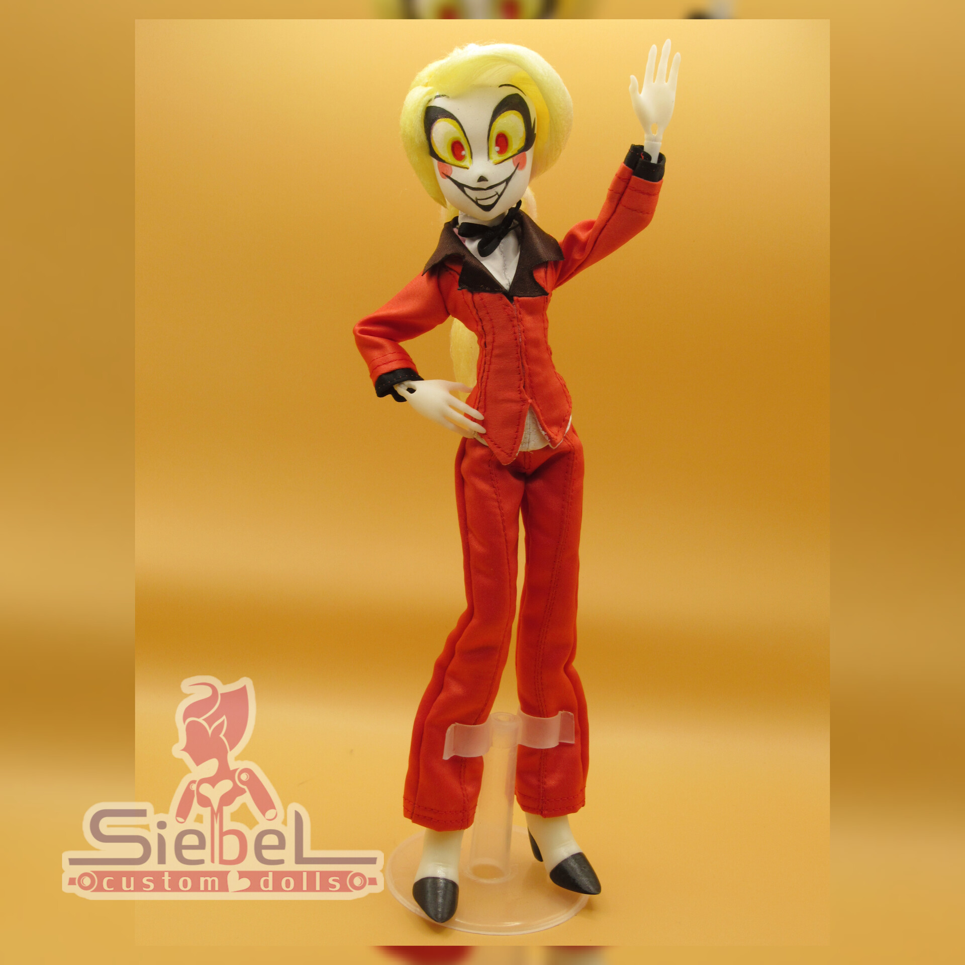Siebel custom dolls hazbin hotel charlie morningstar doll