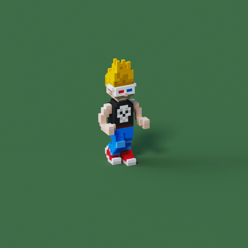 ArtStation - Zeke 4 frame walk cycle