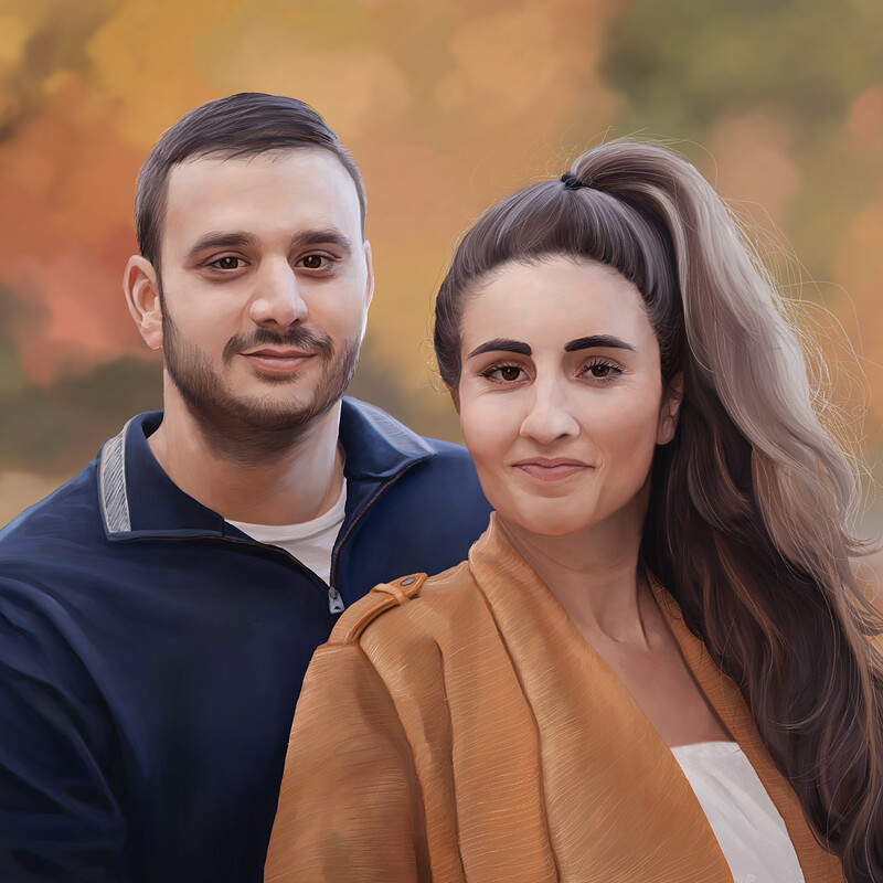 Autumnal Portrait - Digital Painting 