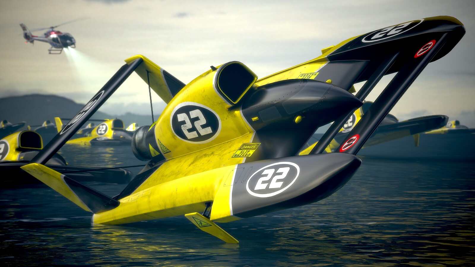 Hydroplane Speedboat Pack Concept - Livery 22 - Assemblage 1