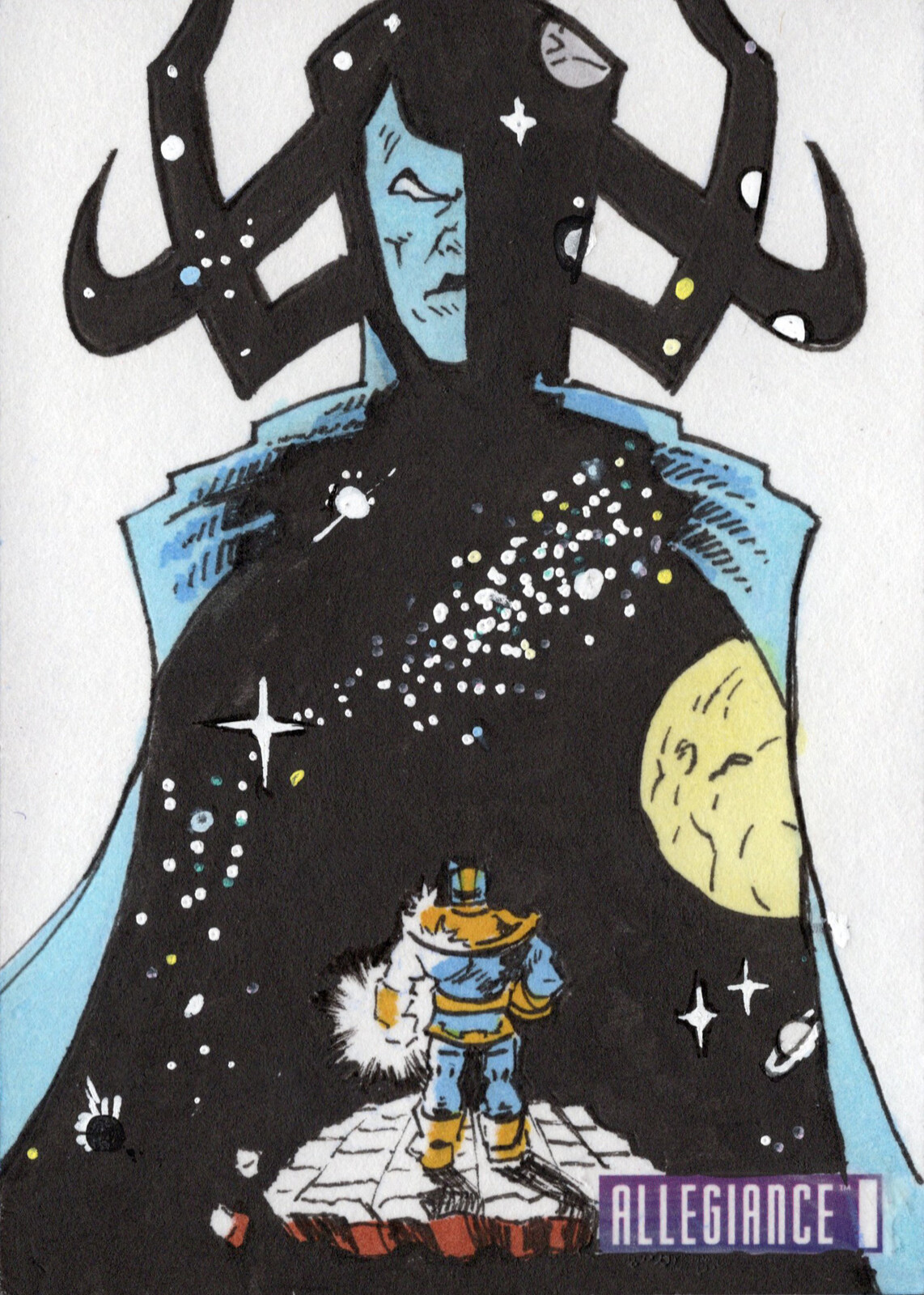Eternity - Upper Deck Infinity Trilogy Marvel Allegiance Sketchcard
