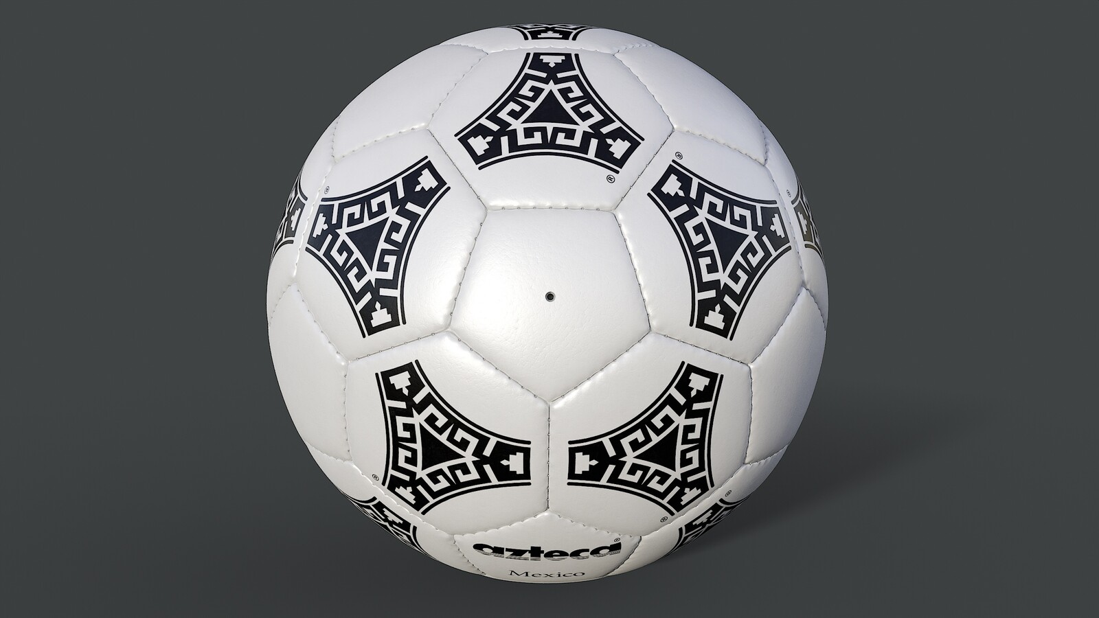 Soccer Ball Adidas Azteca Mexico - Collection Examples - Skin White New Condition - Rendering 7