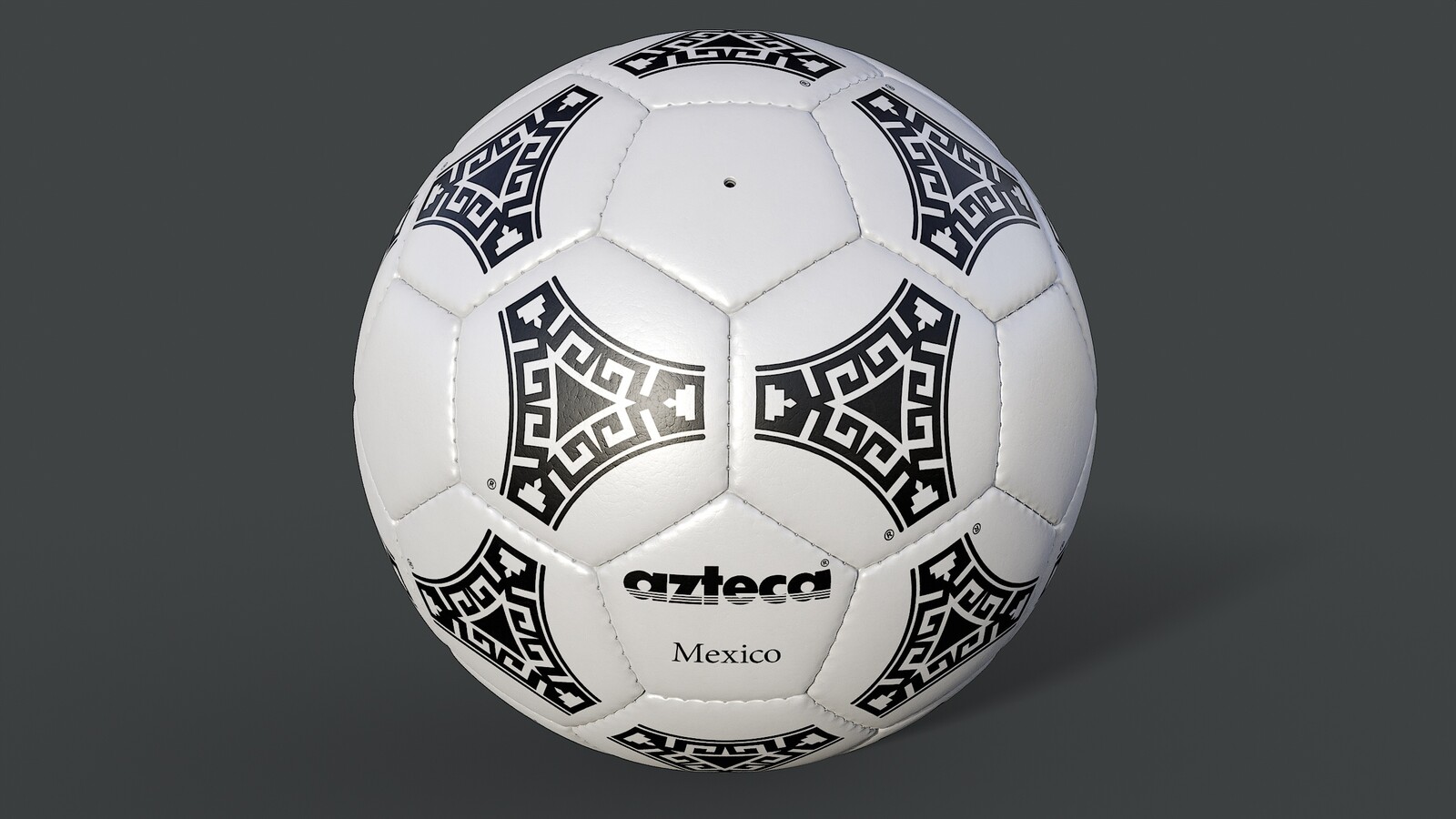 Soccer Ball Adidas Azteca Mexico - Collection Examples - Skin White New Condition - Rendering 10