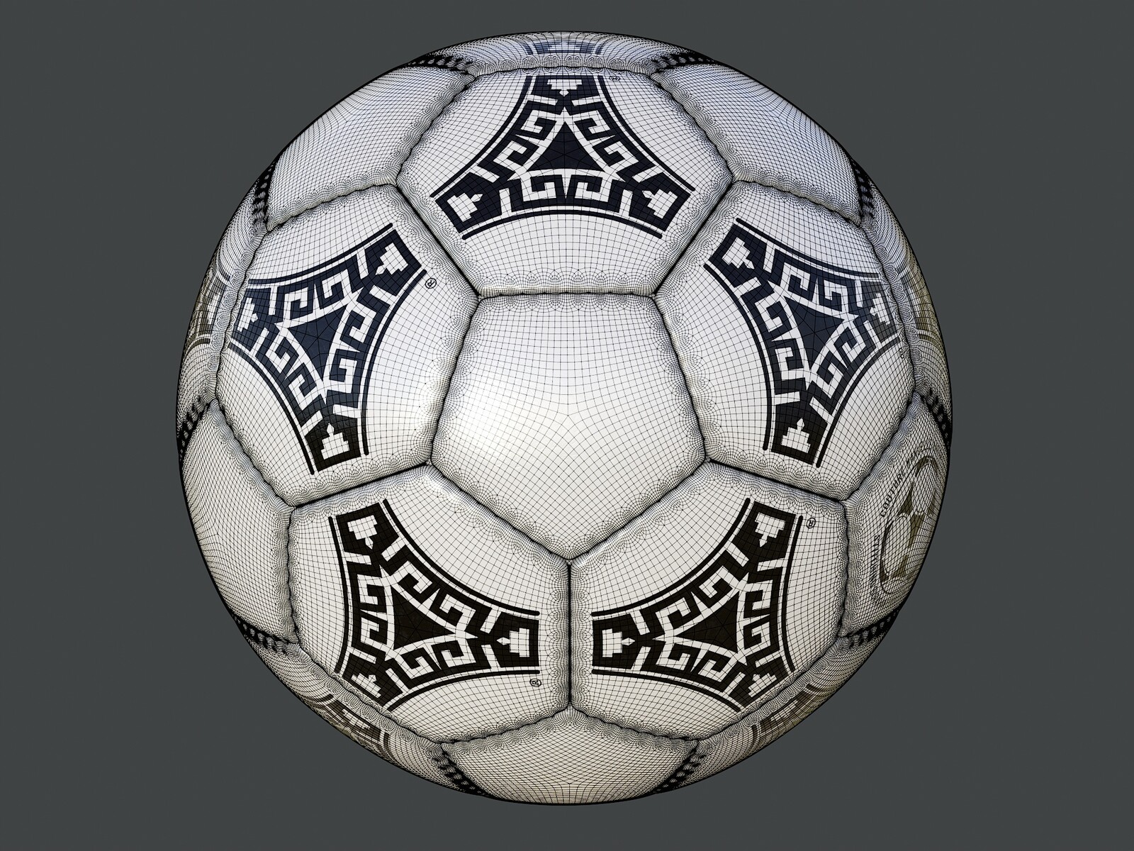 Soccer Ball Adidas Azteca Mexico - Collection Examples - Skin White New Condition - Rendering 14