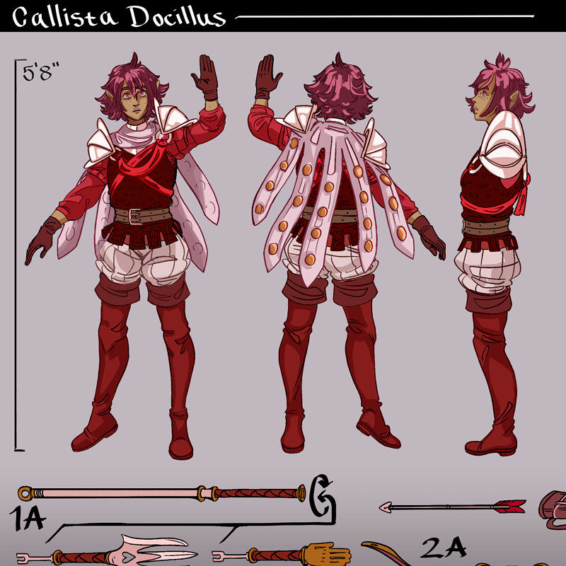 Love/Soul Themed Paladin - Concept Turnaround