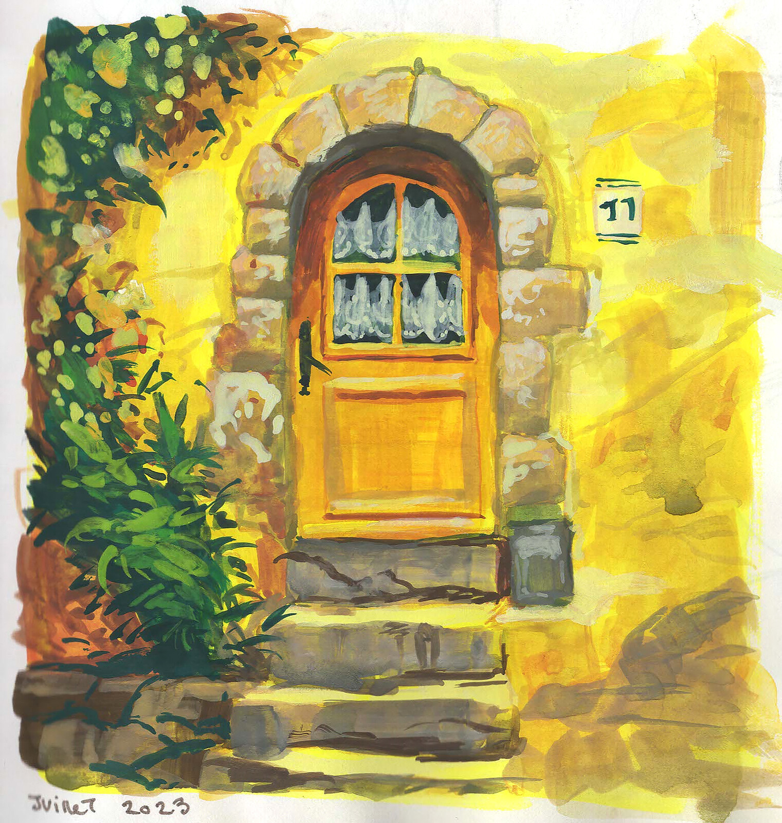 Gouache on Paper