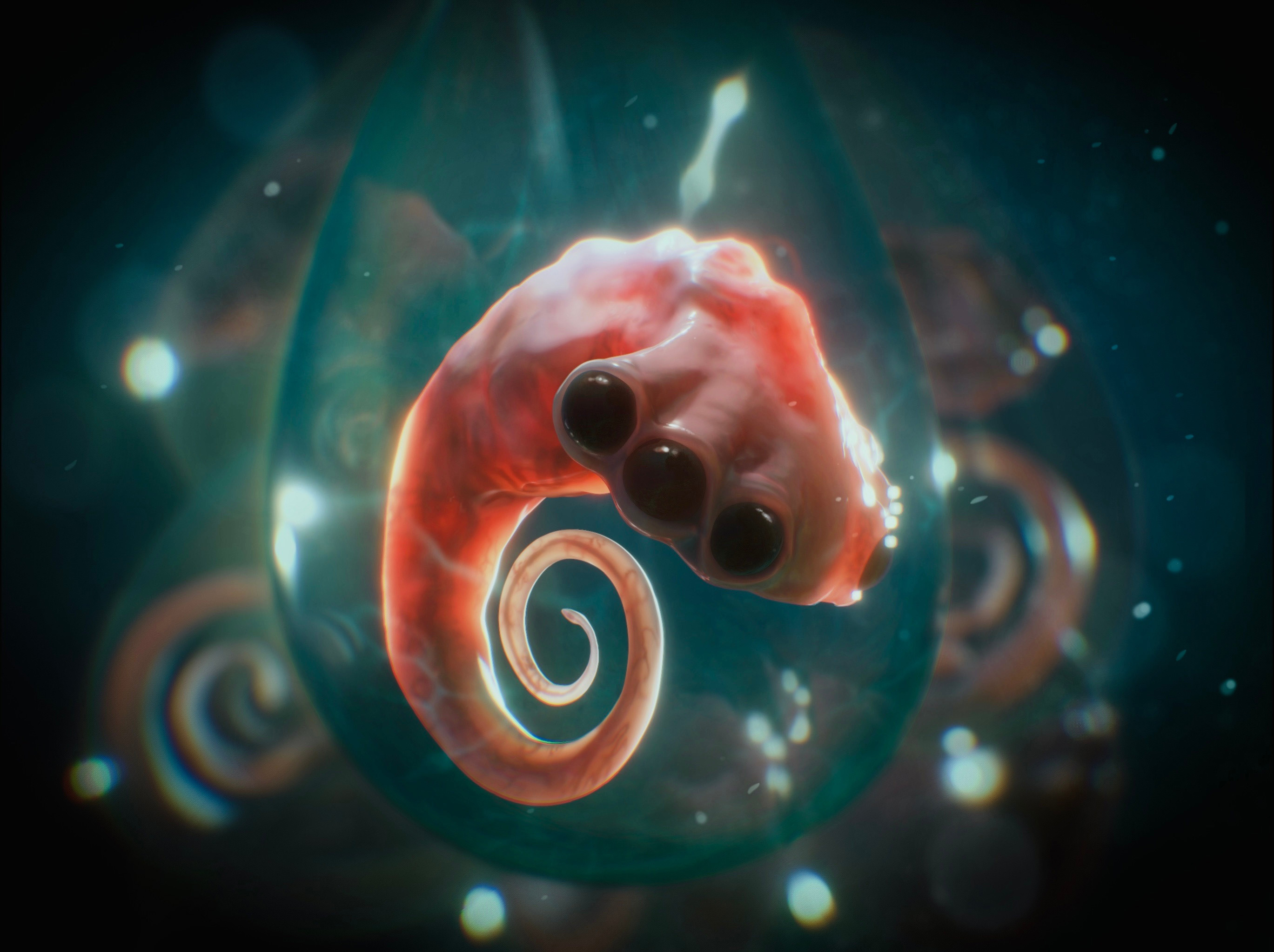 Egg and offspring Cinematic Keyframe