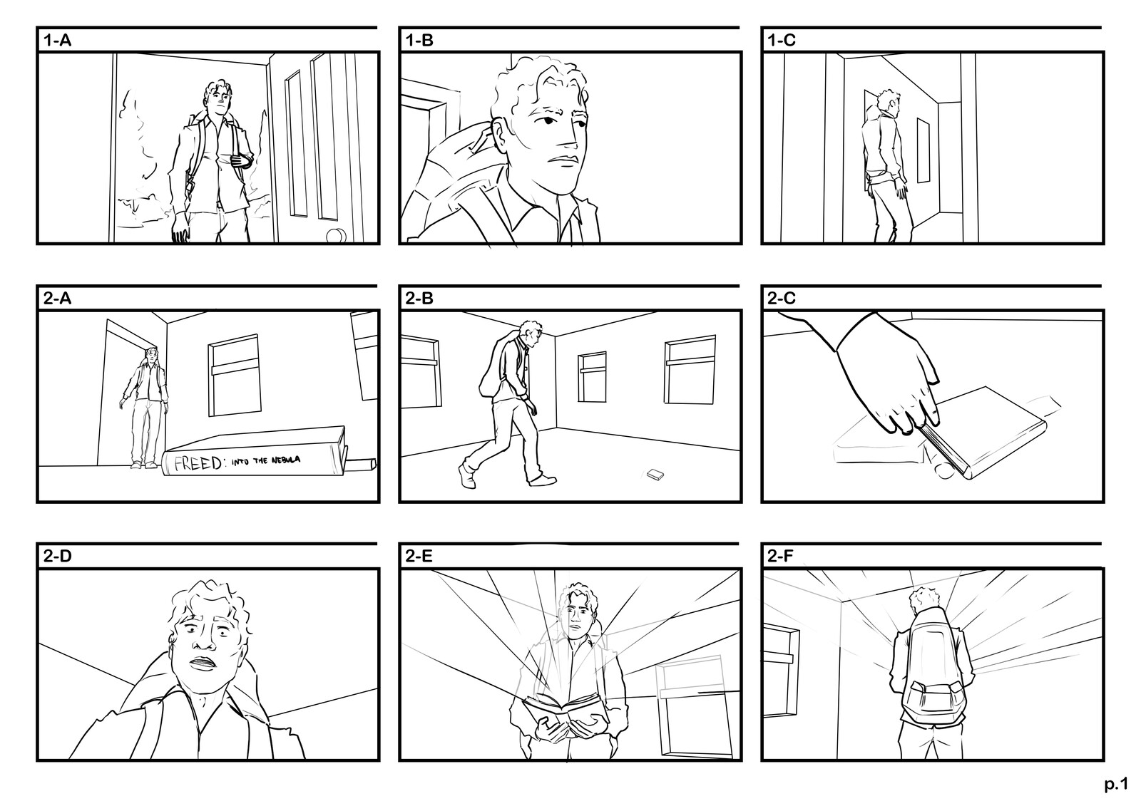 Freed - Into the Nebula - Ad/Commercial Storyboards
