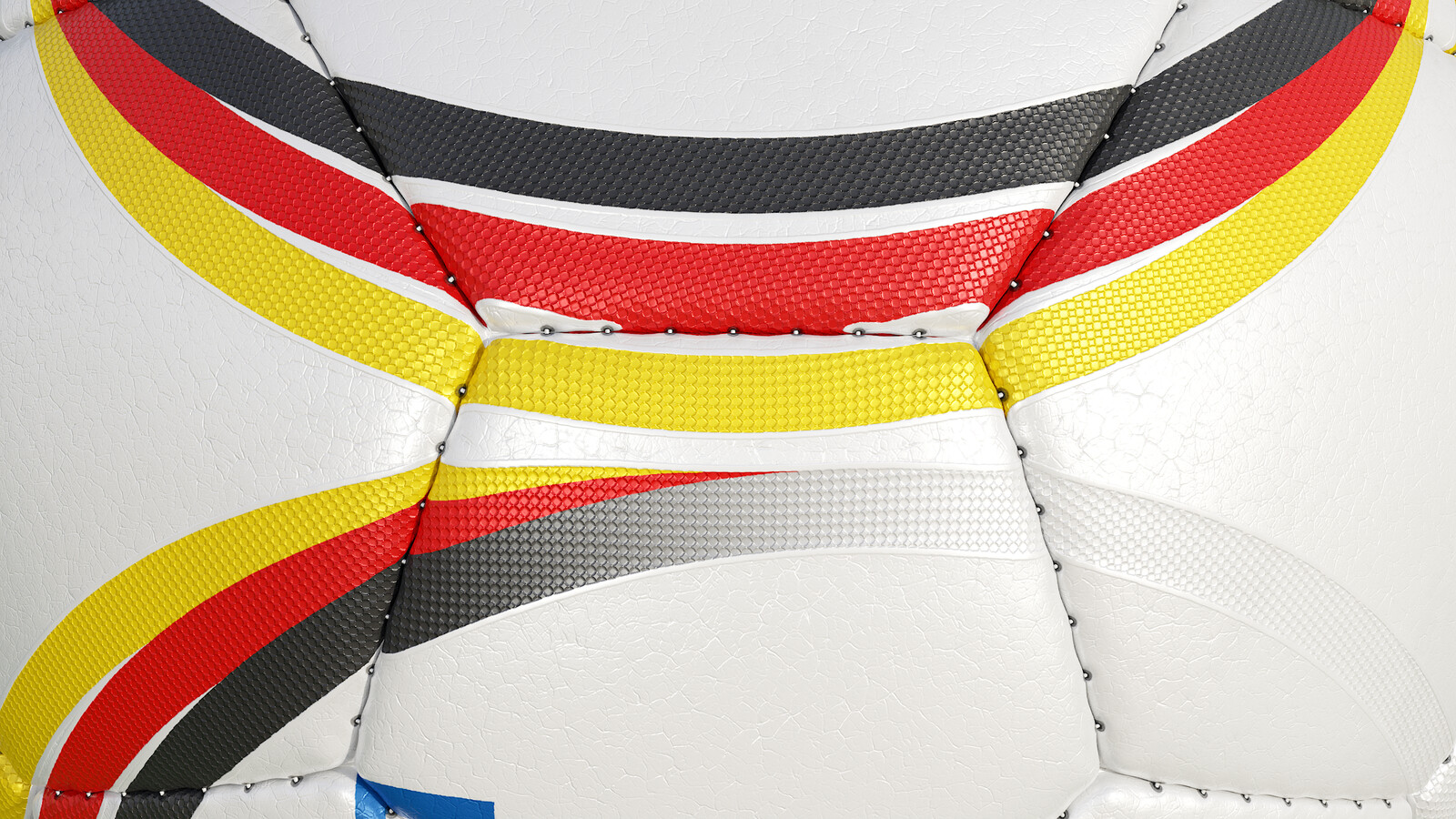 Soccer Ball Promotional 32-Panel UEFA EURO 2024 - Collection Examples - Skin White - Rendering 10