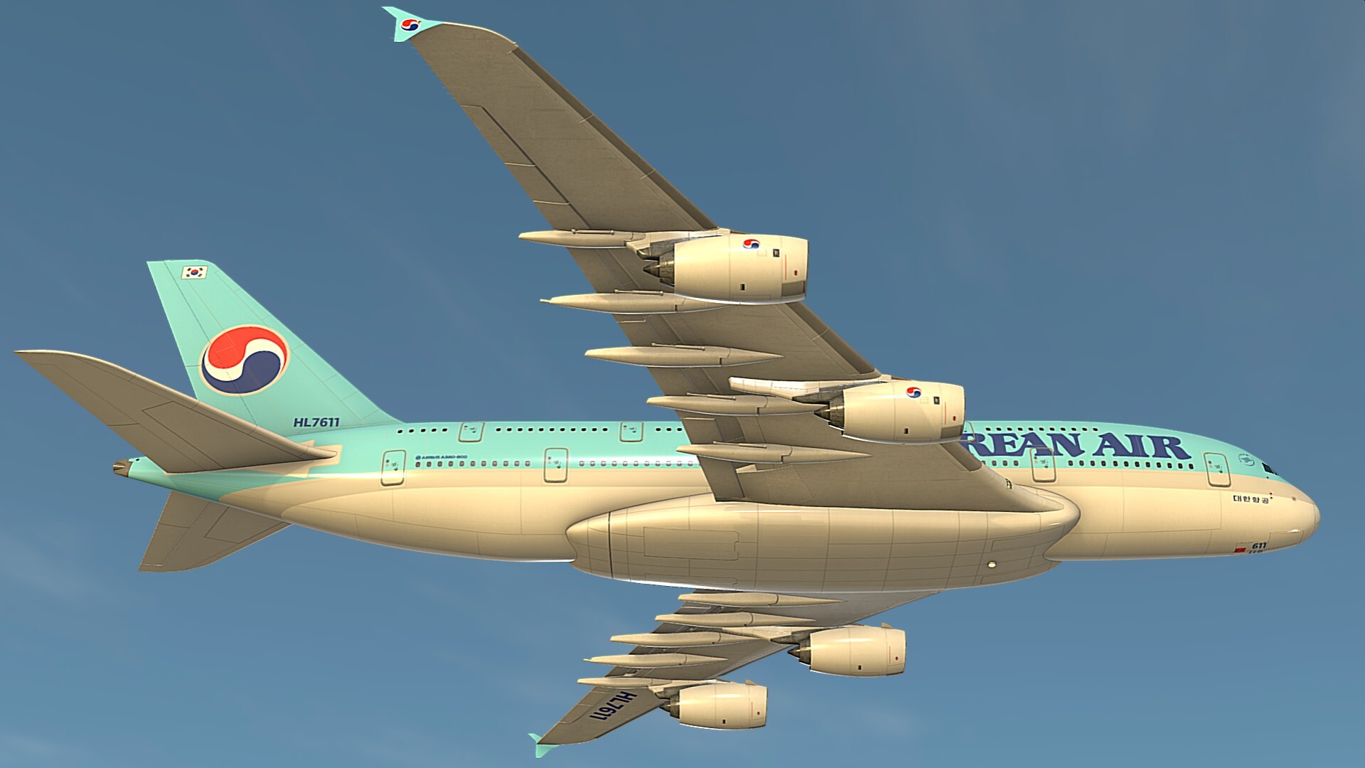 ArtStation - Airbus A380-800 Airliner Korean Air - High Poly ArtStation - Airbus A380-800 Airliner Korean Air - High Poly