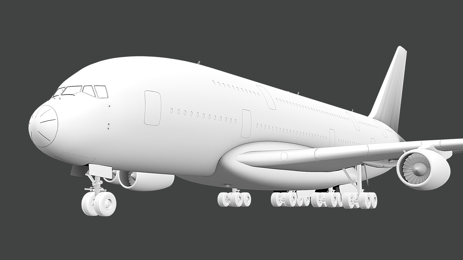 ArtStation - Airbus A380-800 Airliner Korean Air - High Poly ArtStation - Airbus A380-800 Airliner Korean Air - High Poly