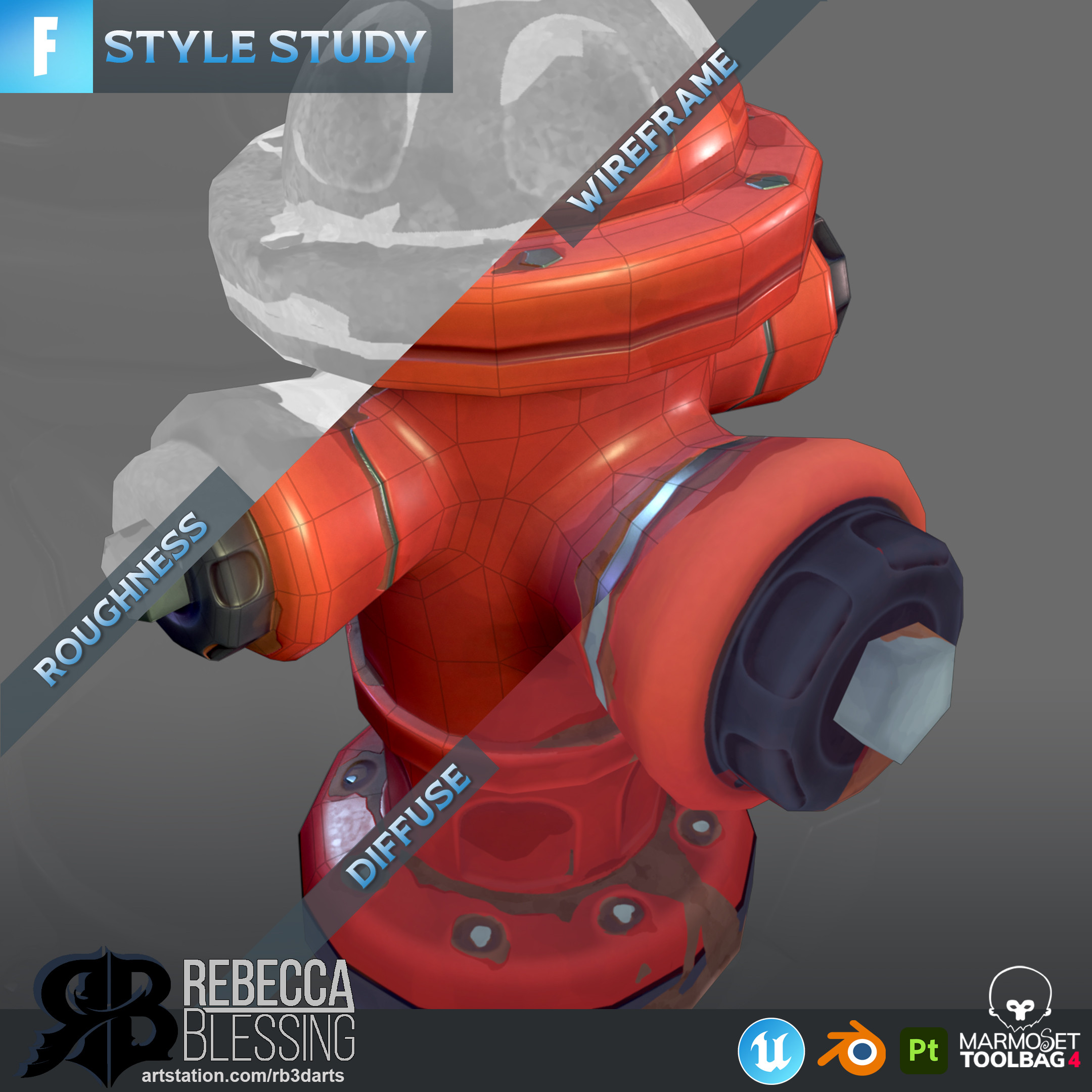 Fortnite Style Study - Hydrant - Renders