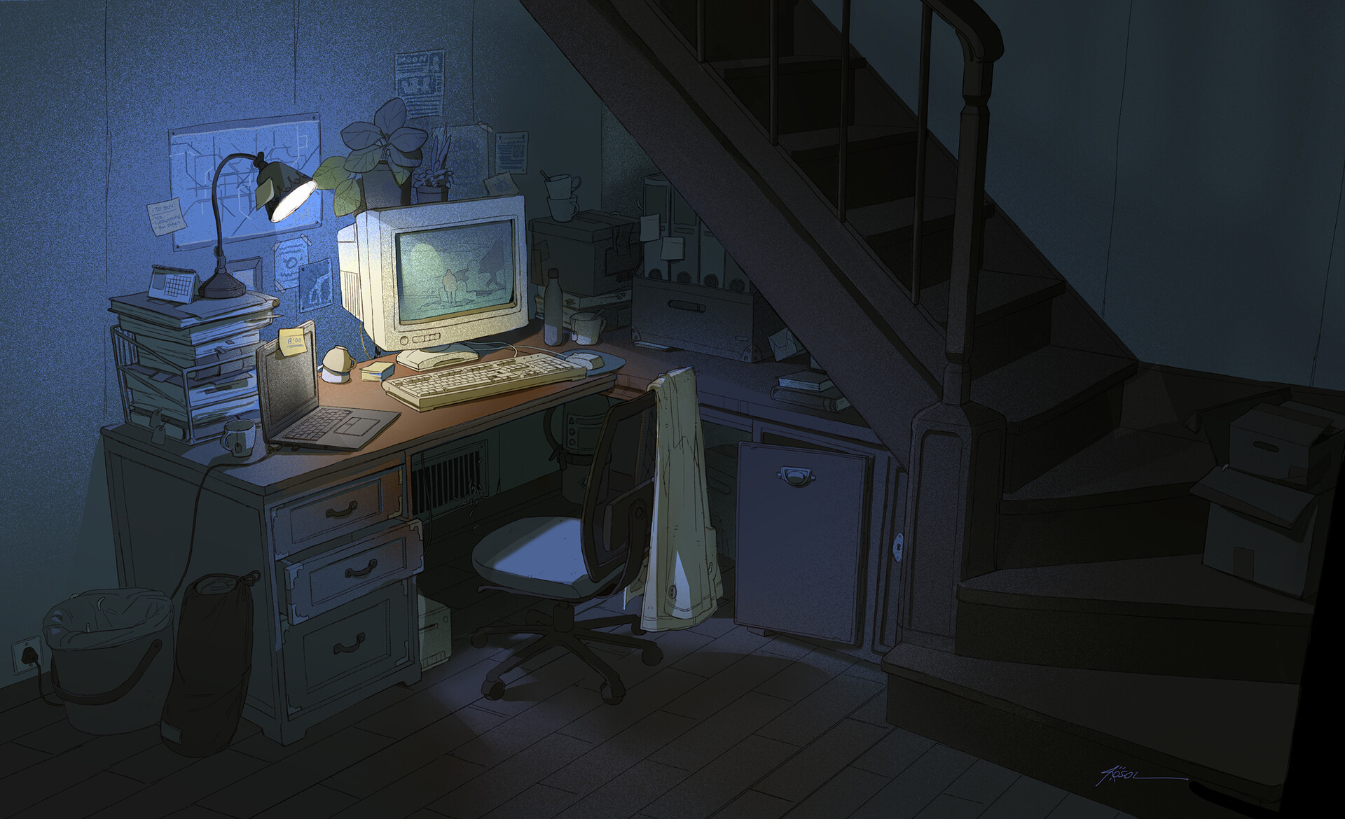 ArtStation - Martin's desk