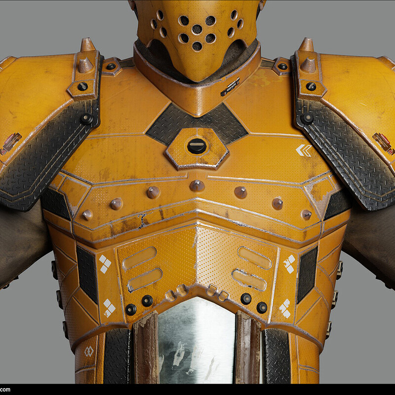 3D Game Armor Character for Couch Heroes Game Studios