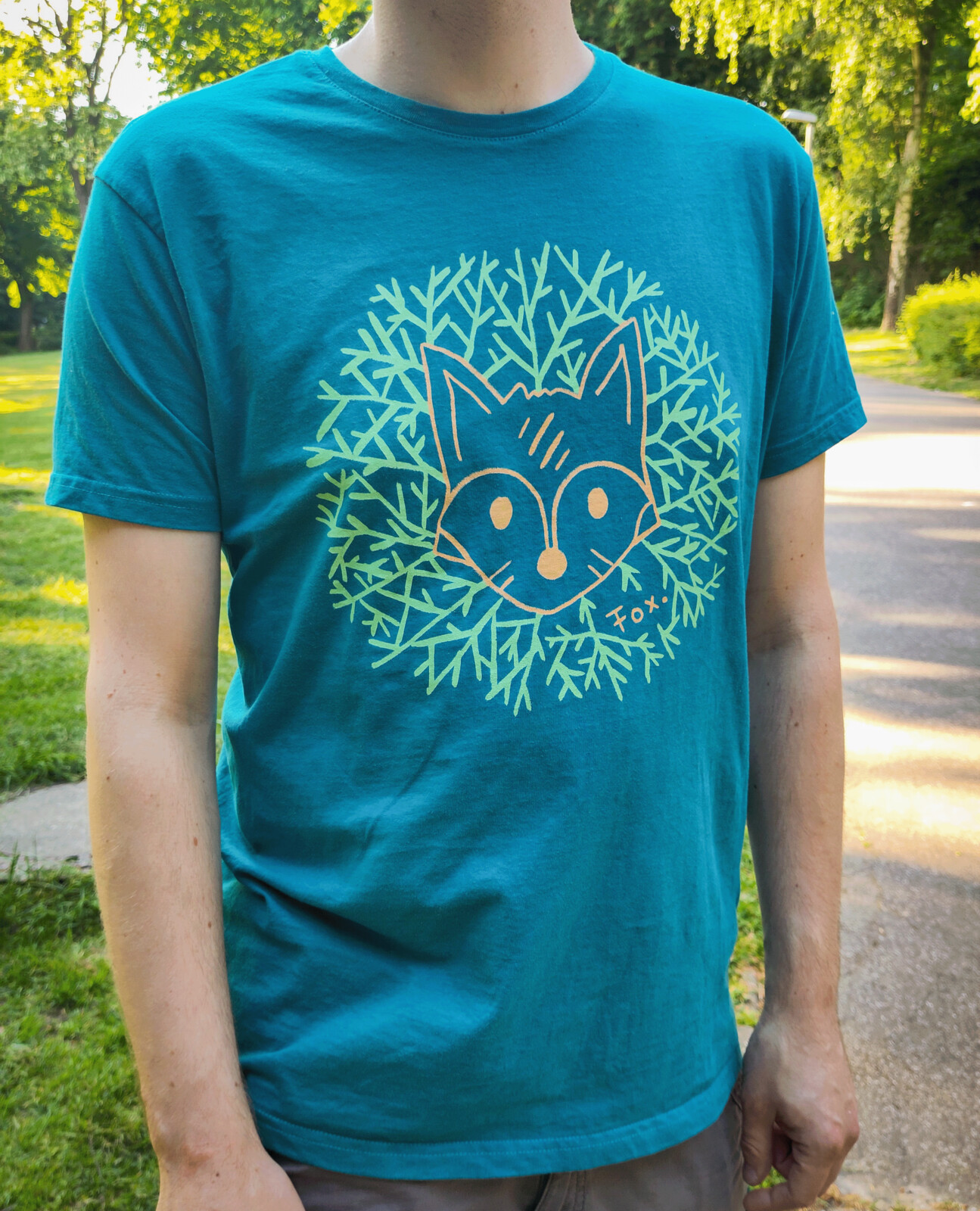Printed T-shirt Blue 2