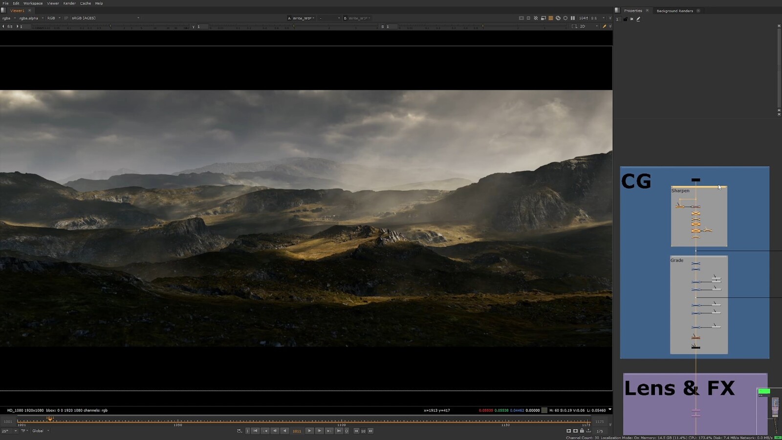 Nuke script with raw render 