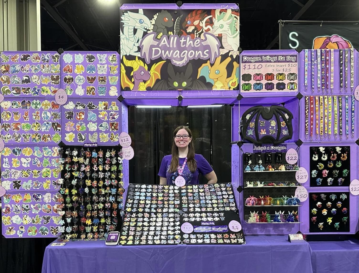 Example of 8ft display for conventions. MomoCon 2024.