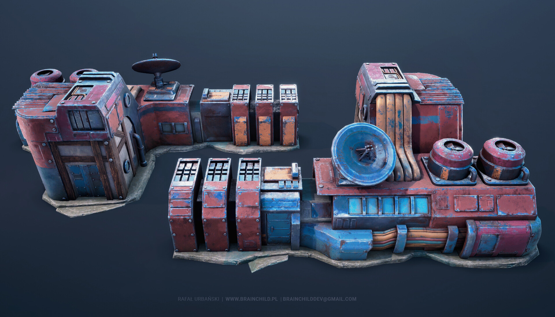3D Stylized City-Builder/RTS Game Buildings | Game-Ready &amp; Lowpoly  | BLENDER, SUBSTANCE &amp; UNITY