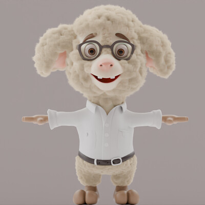 Sheep 3D Character