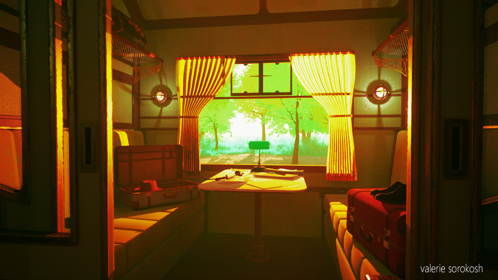 A cozy stylized environment optimized for real time rendering. Every image within this post is a real time screenshot. 