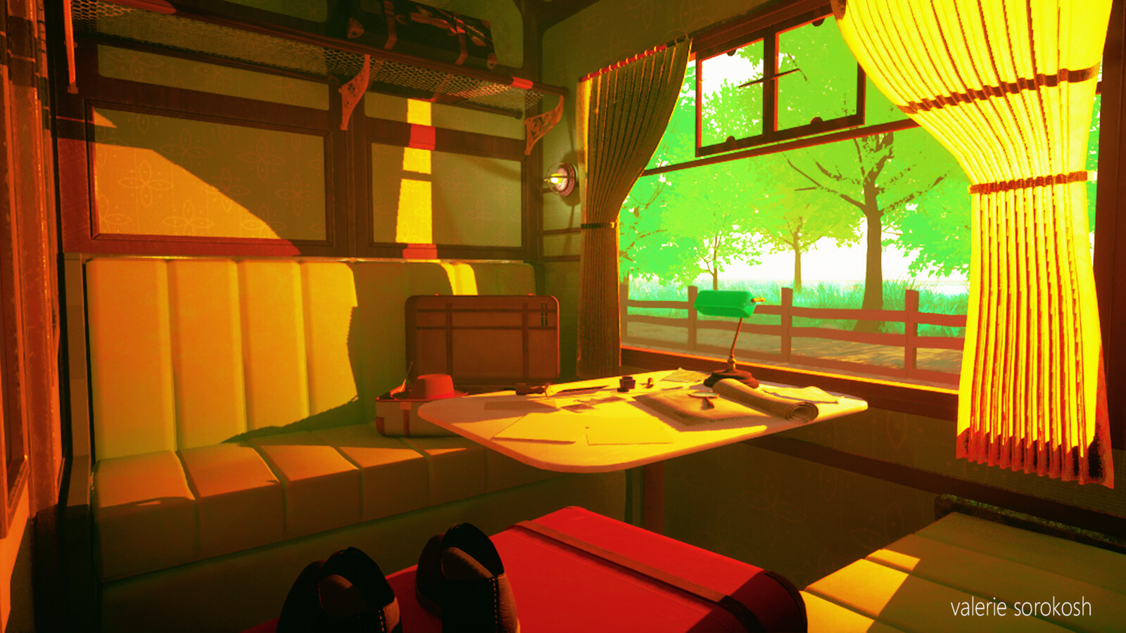 Modeled, textured , compiled and lit single handedly within the span of two weeks. 