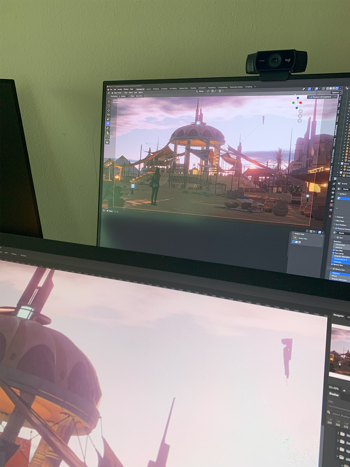 Monitors + Setup