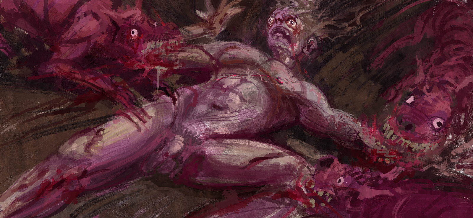 sketch for Lano
"Then at his back the wood leaped with black bitches, swift as greyhounds escaping from their leash"