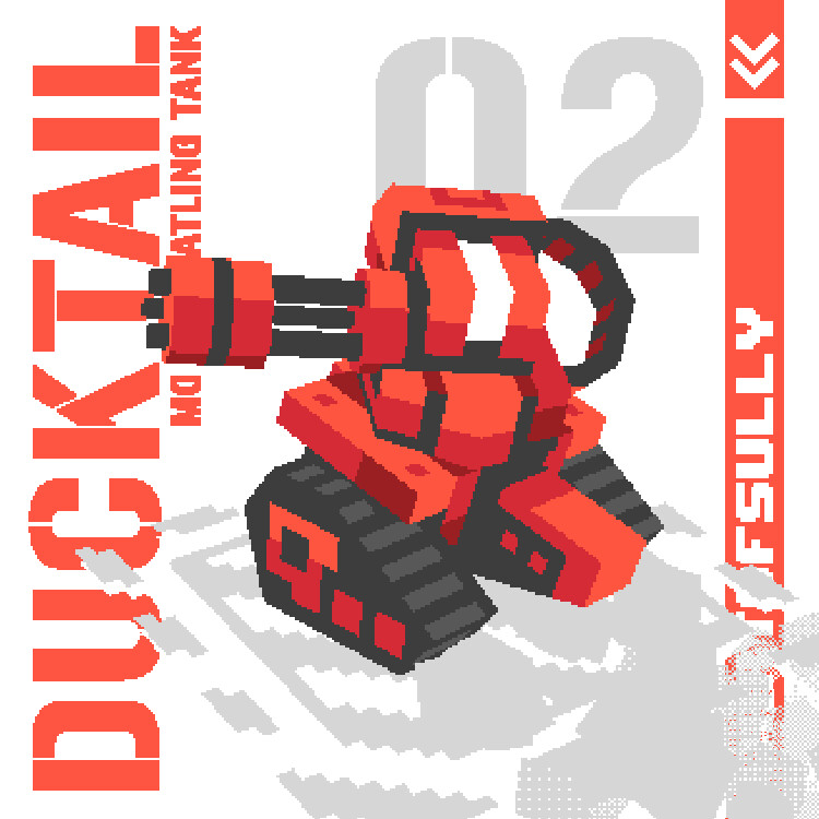 DUCKTAIL - Mobile Gatling Tank