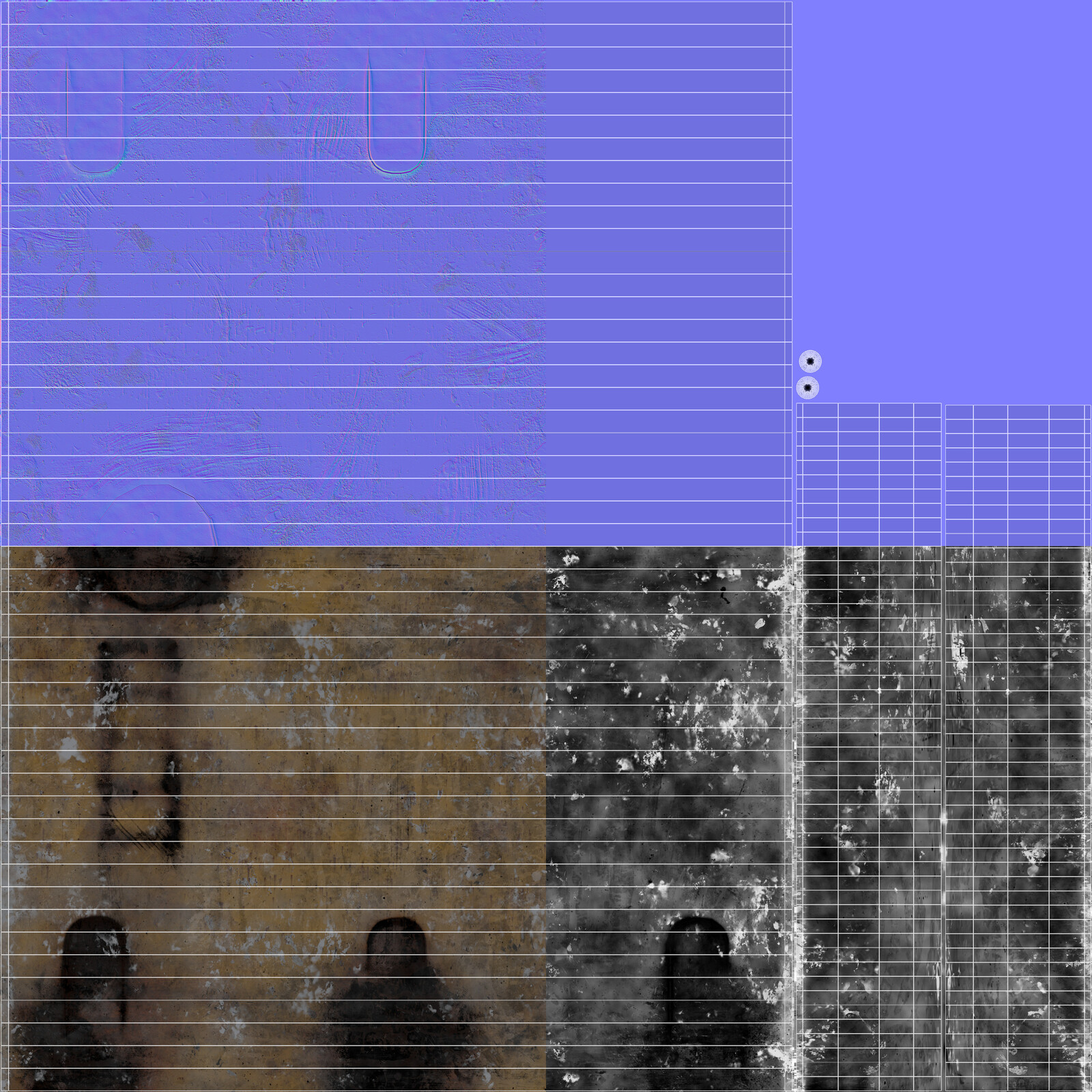 UV details cylinder part
Total model detail:
Vertex: 3,294
Faces: 3,197
Tris: 5,448