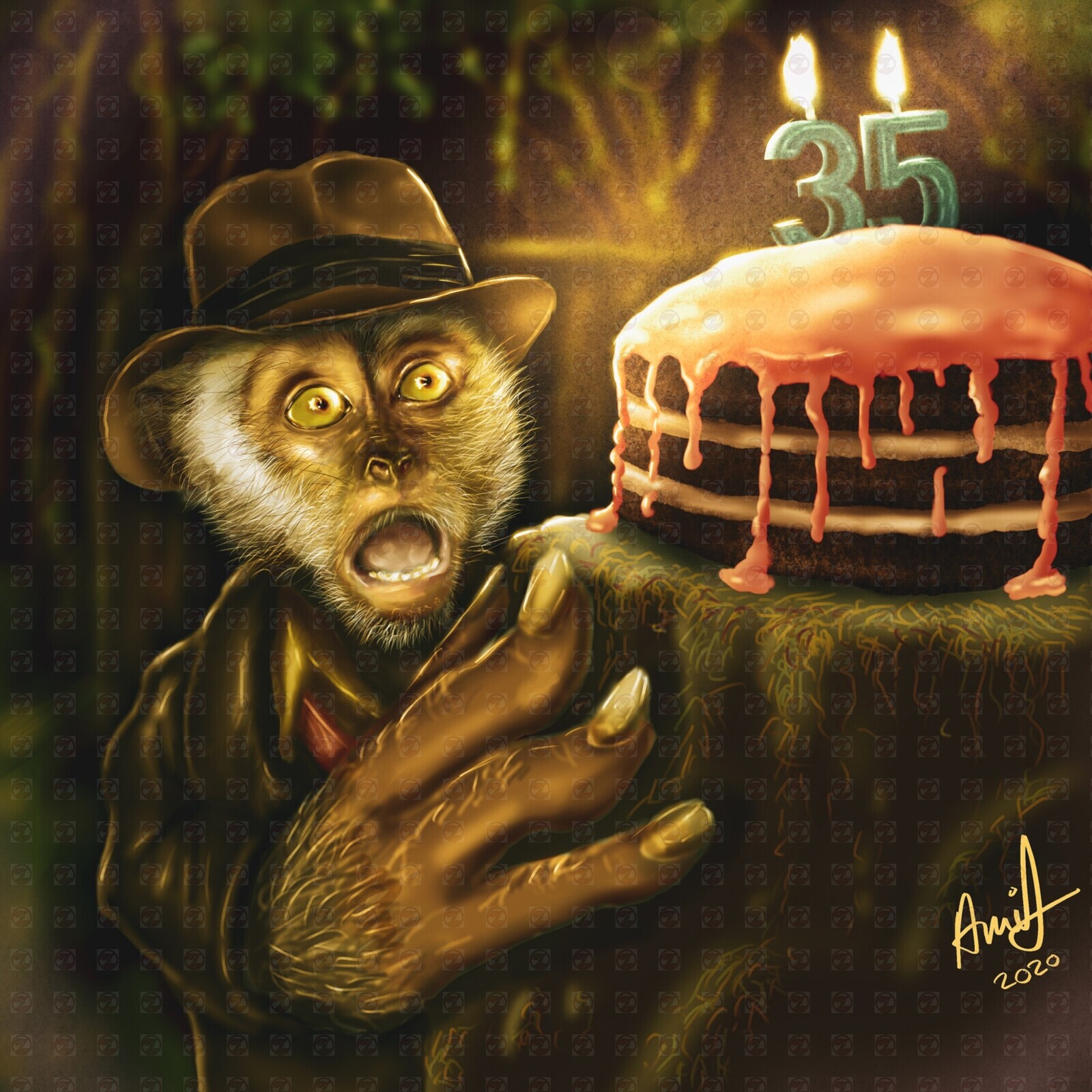 Cheeky cake thief 