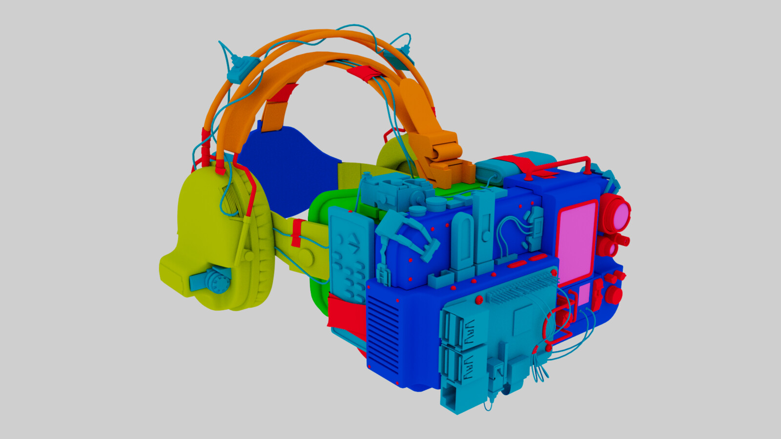 High Poly Color Code