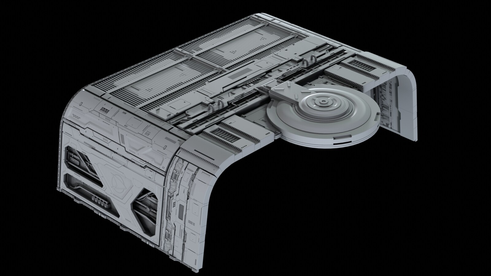 New Mesh - Designed the panels flat then used a curve modifier based on the original mesh to form the new panels.