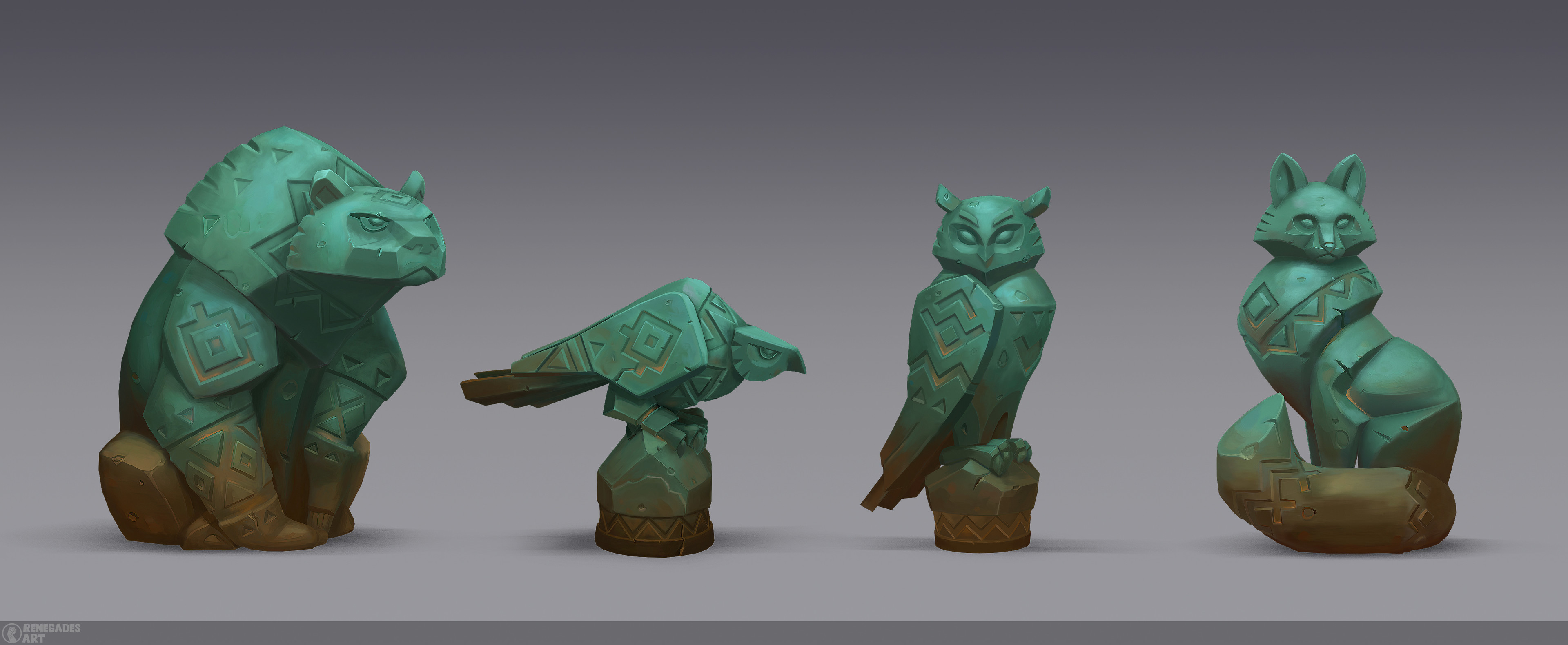 Priden's Ritual Statues