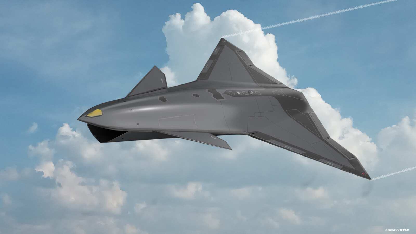 Airbus Wingman

Link for 3D model:
https://www.cgtrader.com/3d-models/aircraft/military-aircraft/airbus-wingman