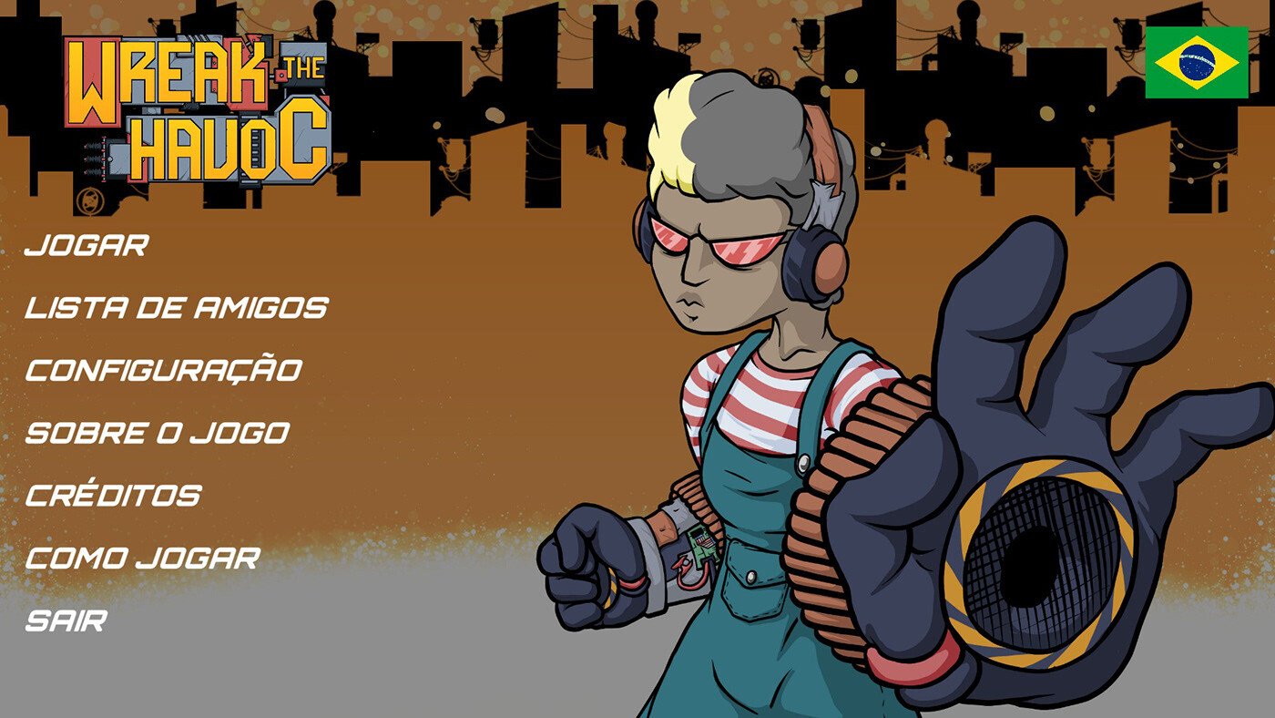 The title screen draws inspiration from trendy videogames at the time such as Paladins and Overwatch.