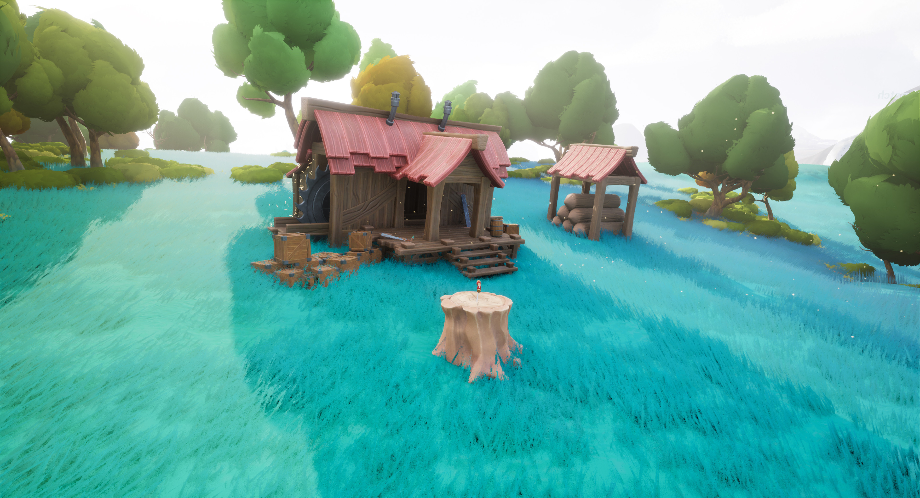Front of the Lumbermill in Engine