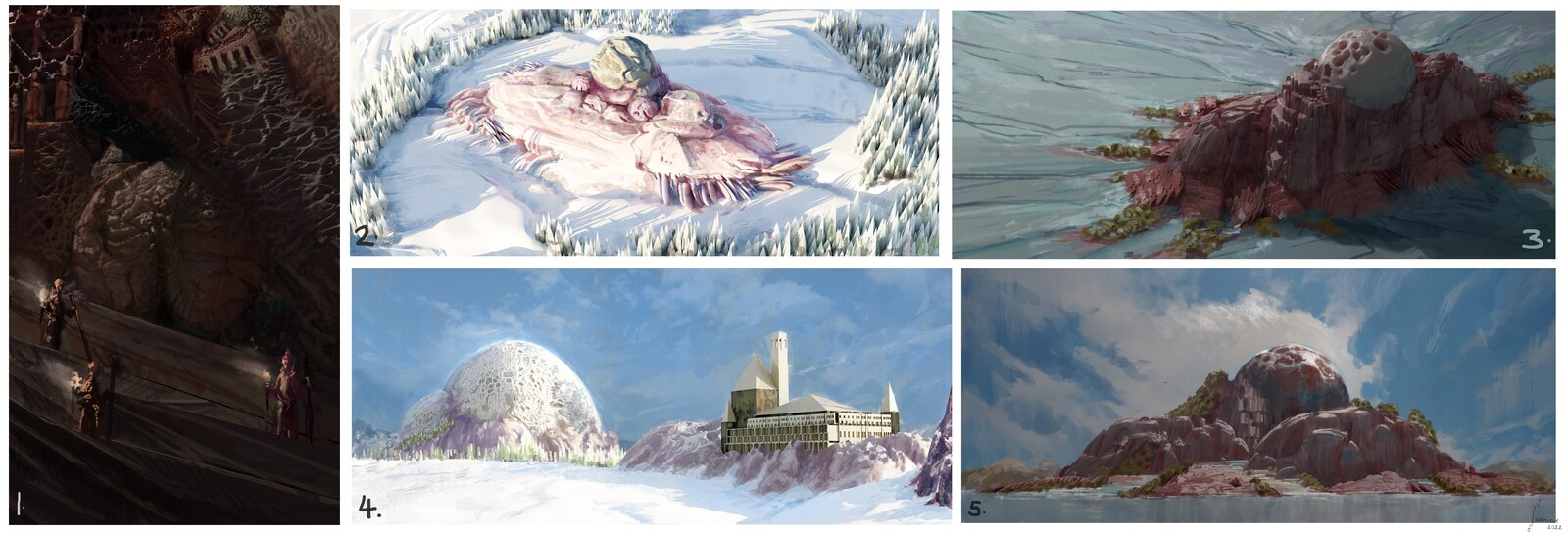 sketches for Gods Barrow