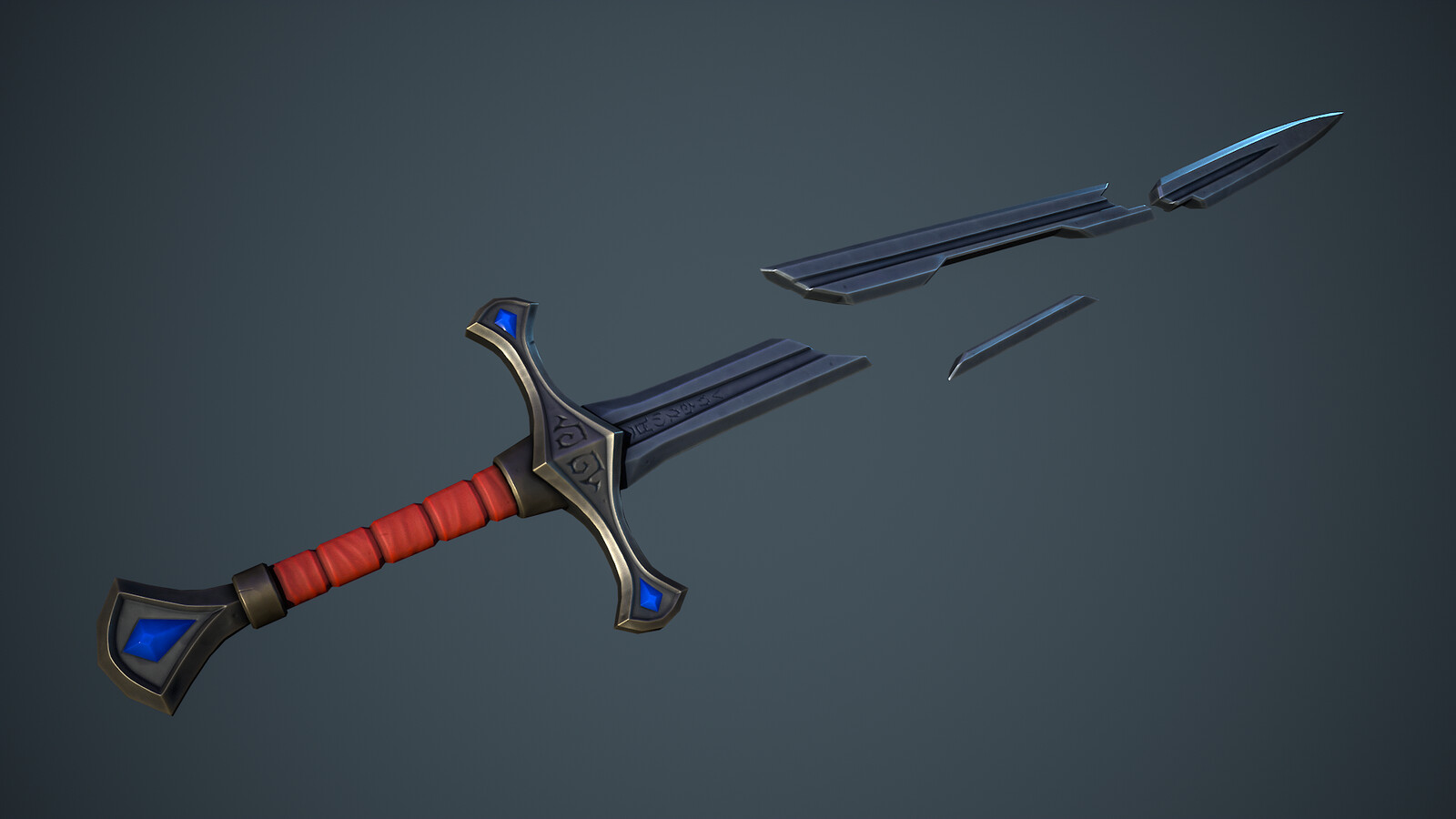 Stylized Broken Sword