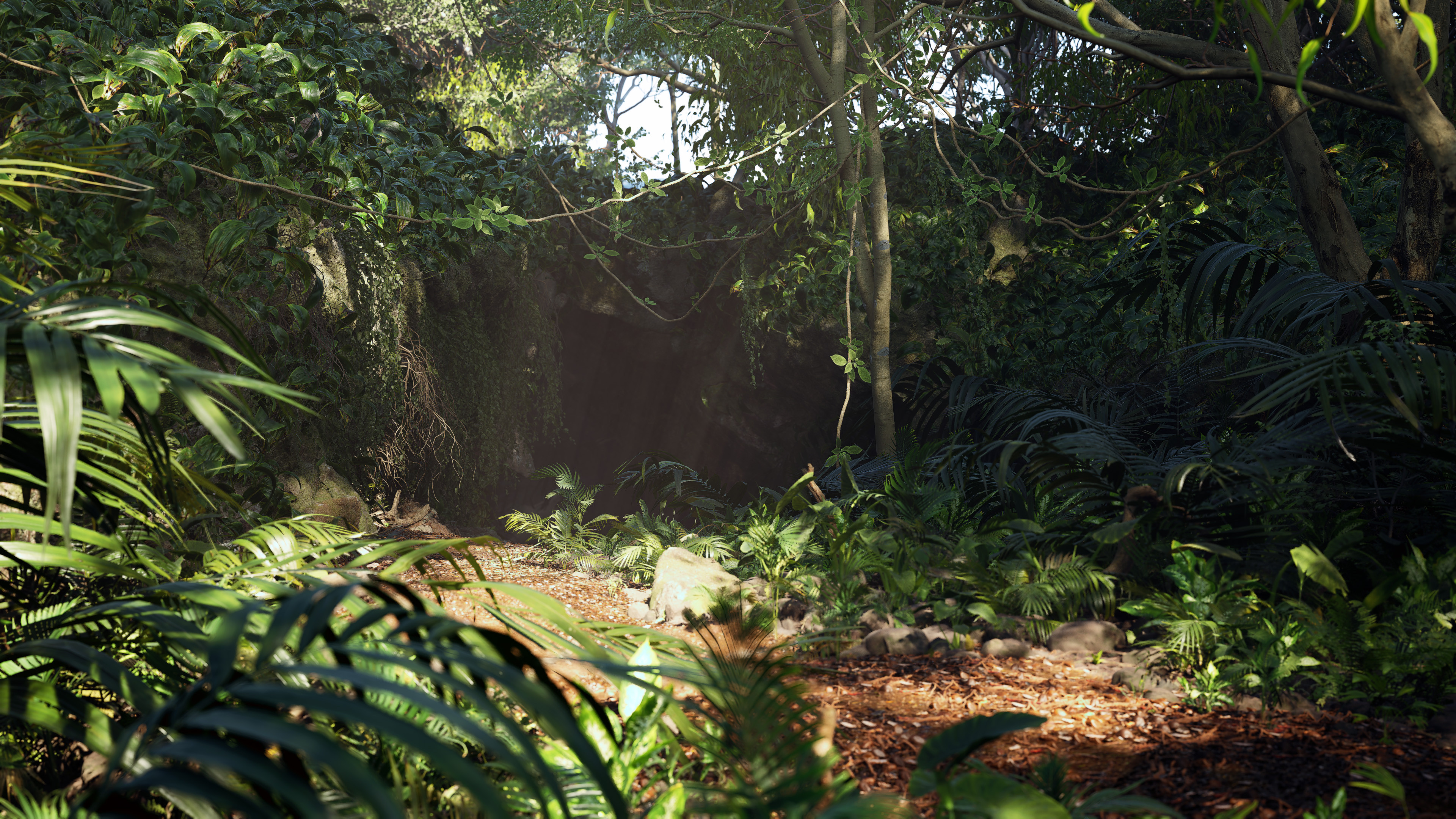 Render: Exterior Cave Mouth