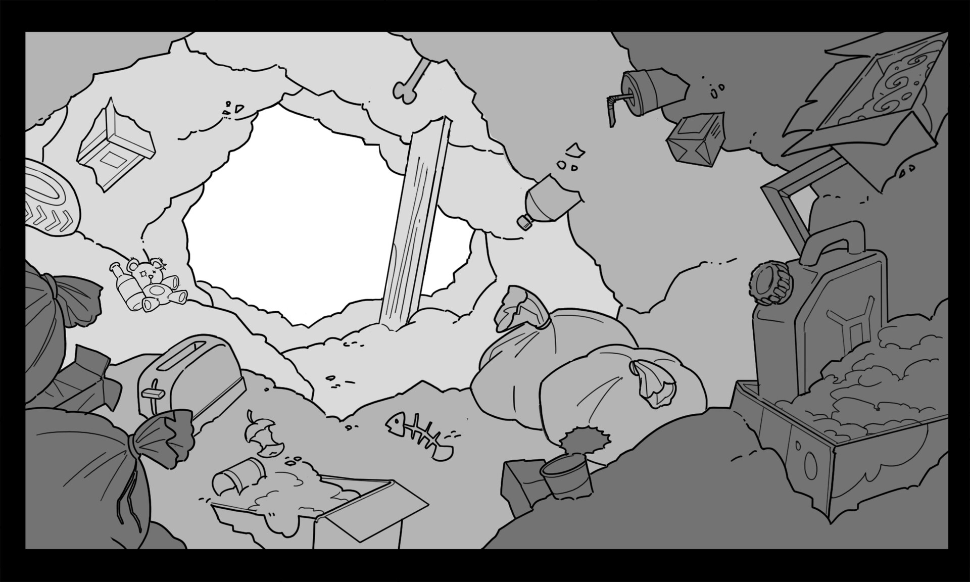 Hastur - Layout BG pour la série Grosha et Mr B. Studio : La Station ...