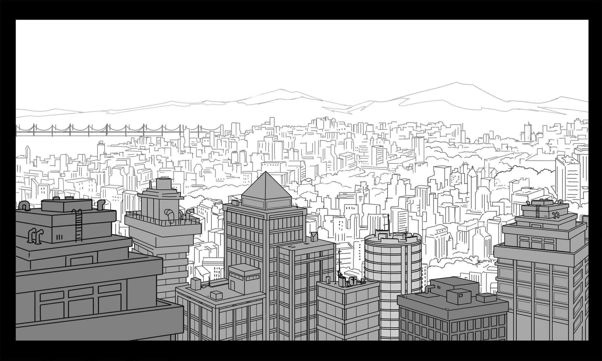 Hastur - Layout BG pour la série Grosha et Mr B. Studio : La Station ...