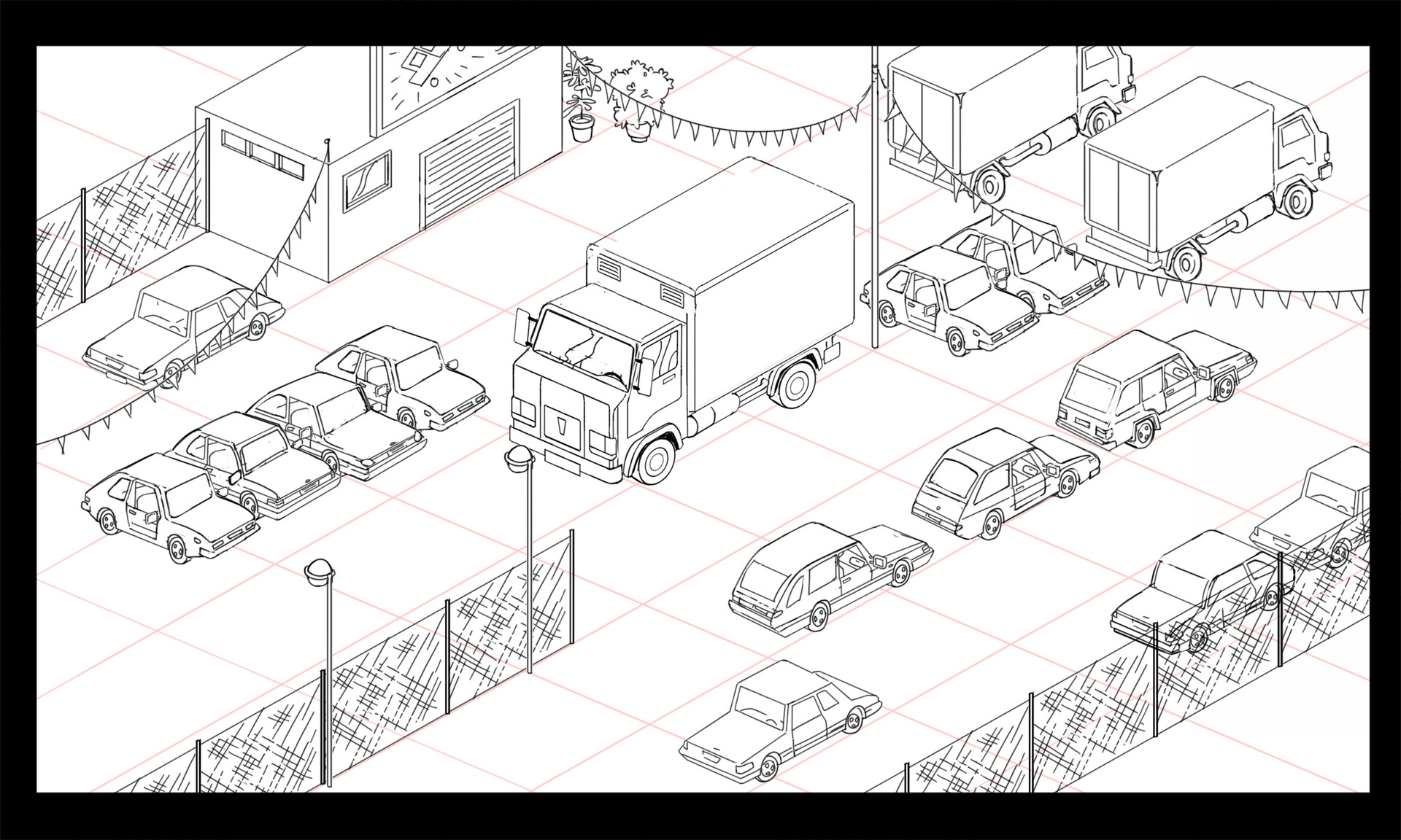 Hastur - Layout BG pour la série Grosha et Mr B. Studio : La Station ...