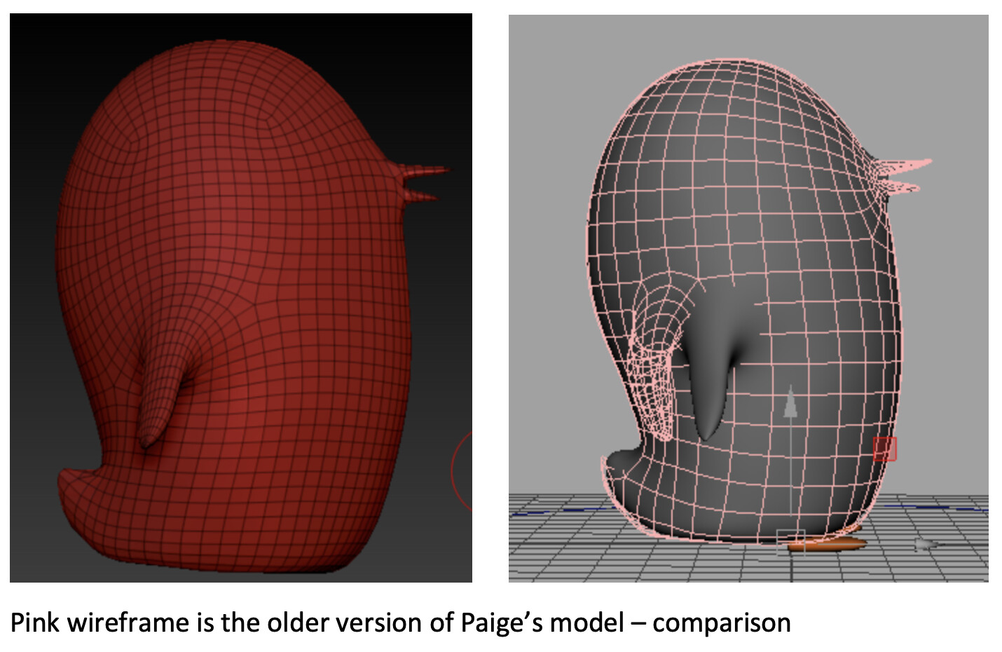 After looking through the storyboards from the team, I realised that Paige’s arm is too far behind which would be impossible for her to reach to the front. Paige also did not have enough subdivisions for a good weight distribution when it comes to weight 