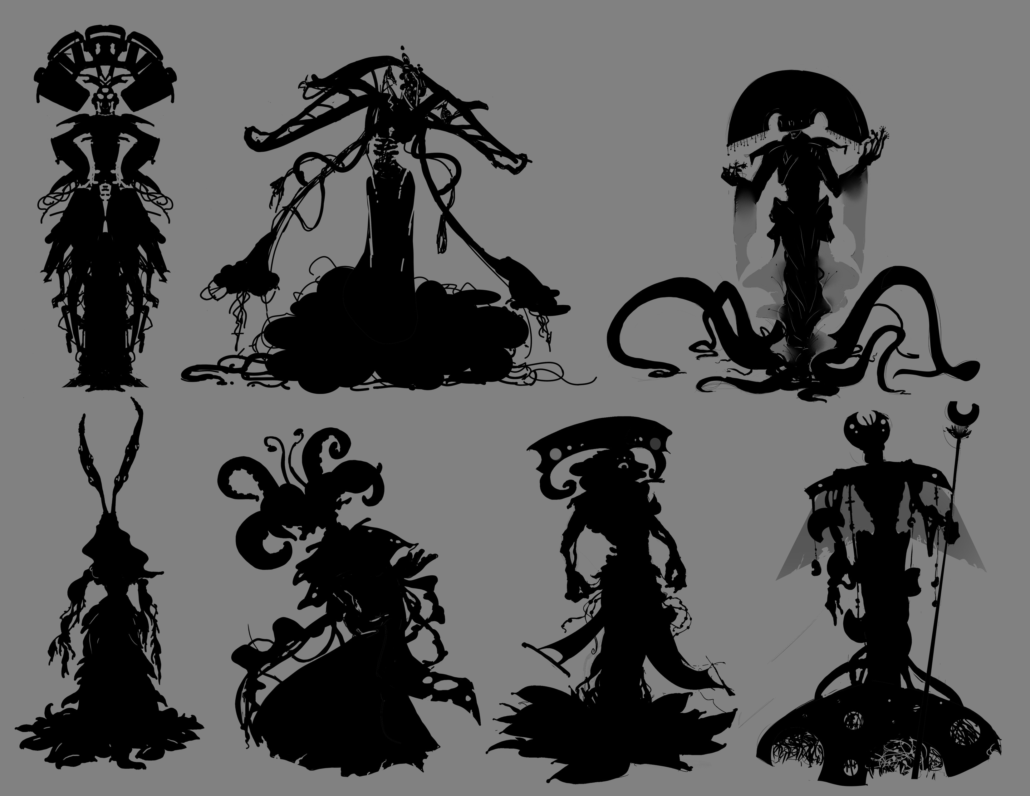 Silhouette Sketches.