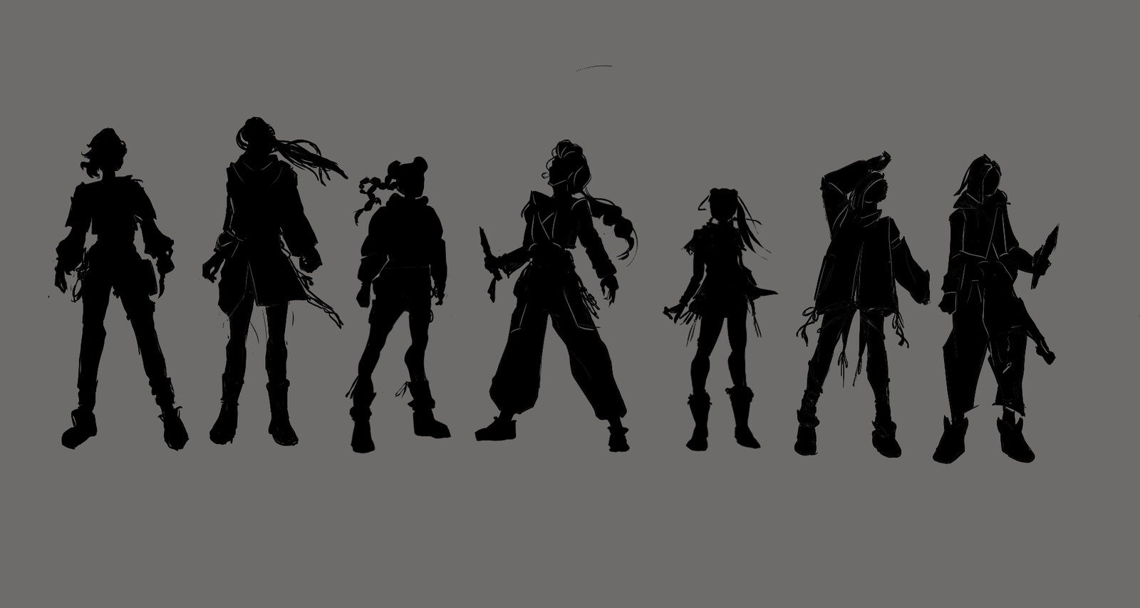 Silhouette Sketches.