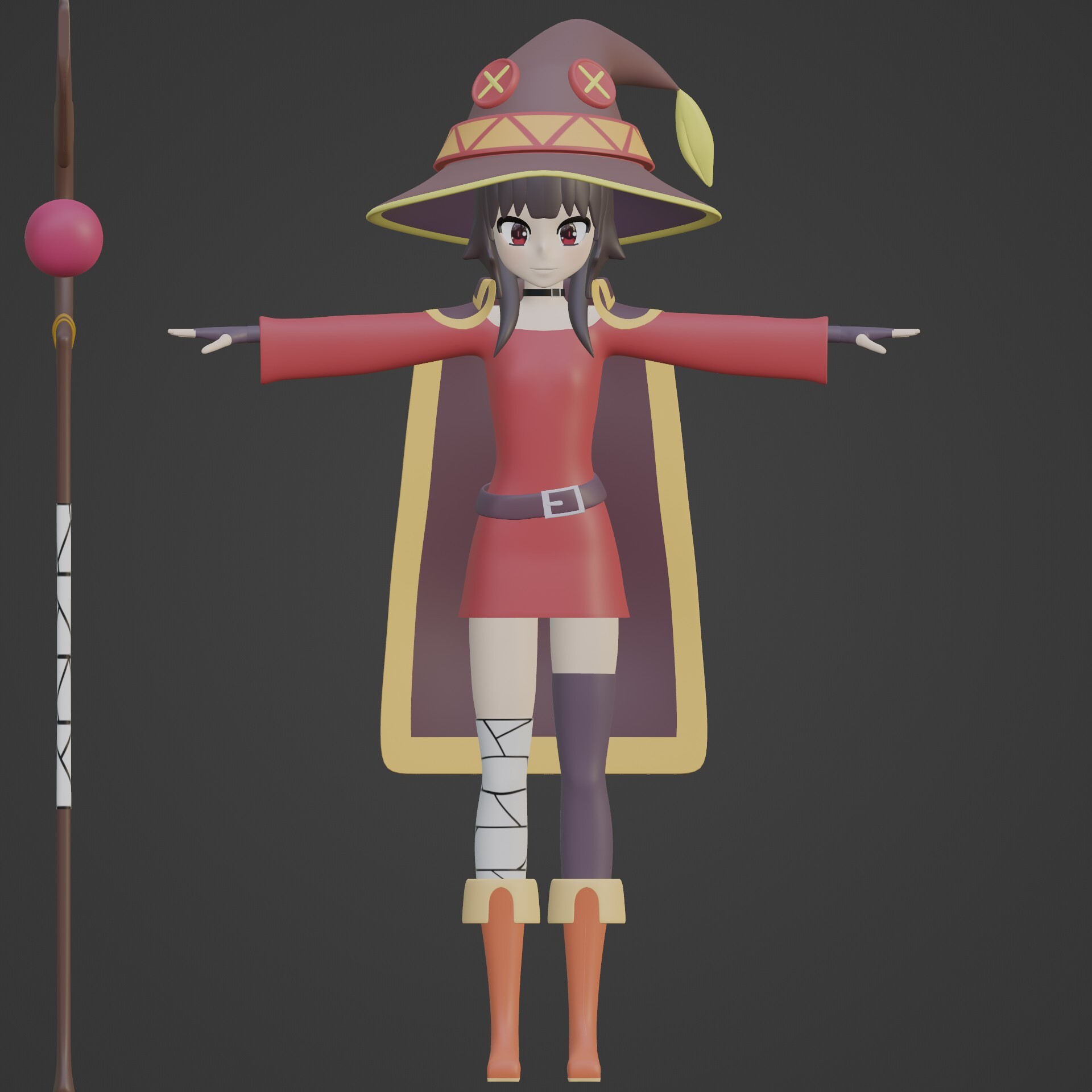 ArtStation - Konosuba - Megumin WIP