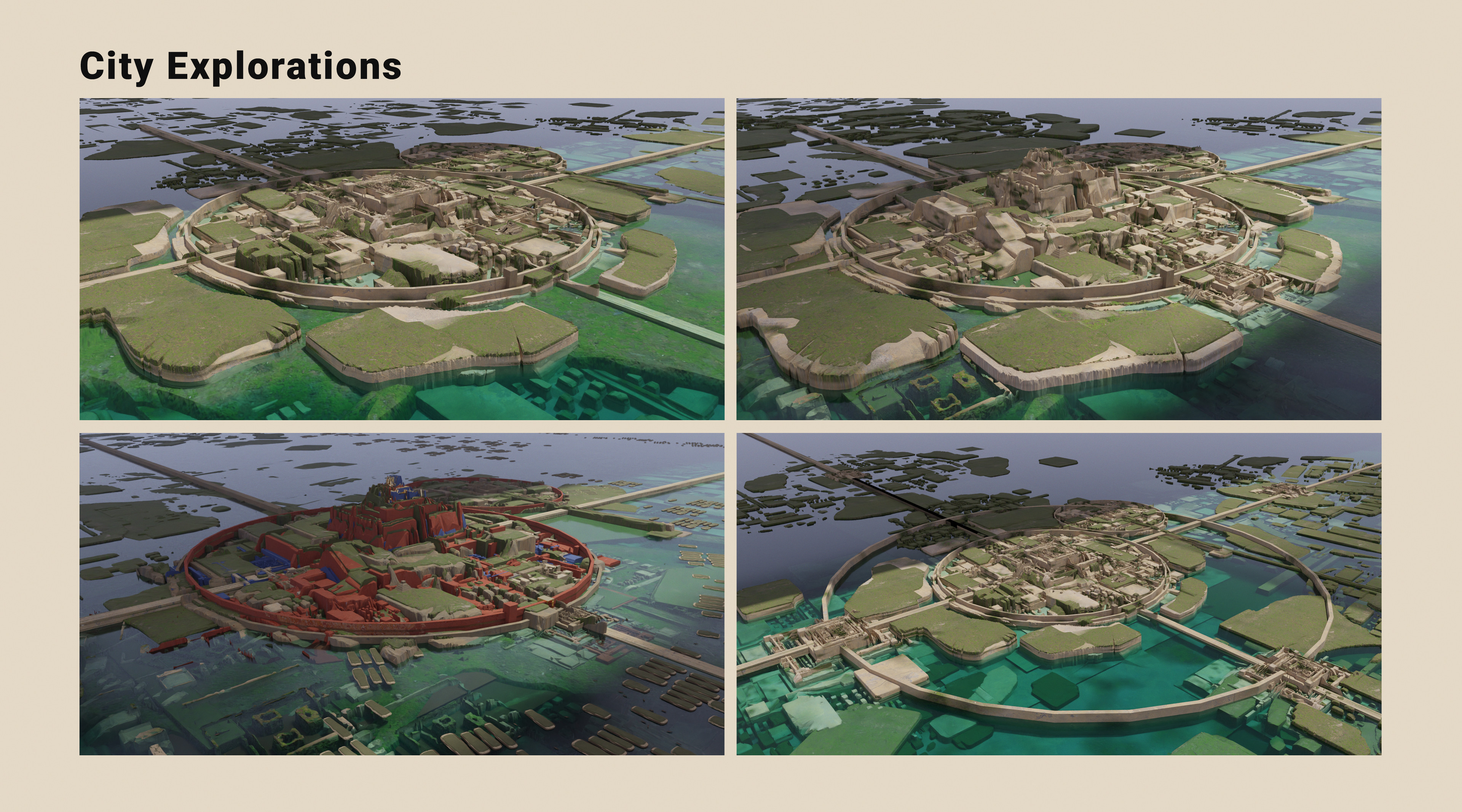 City Layout 3D Explorations 