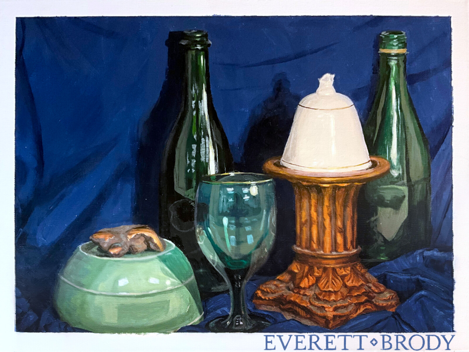 Copper, glass, porcelain